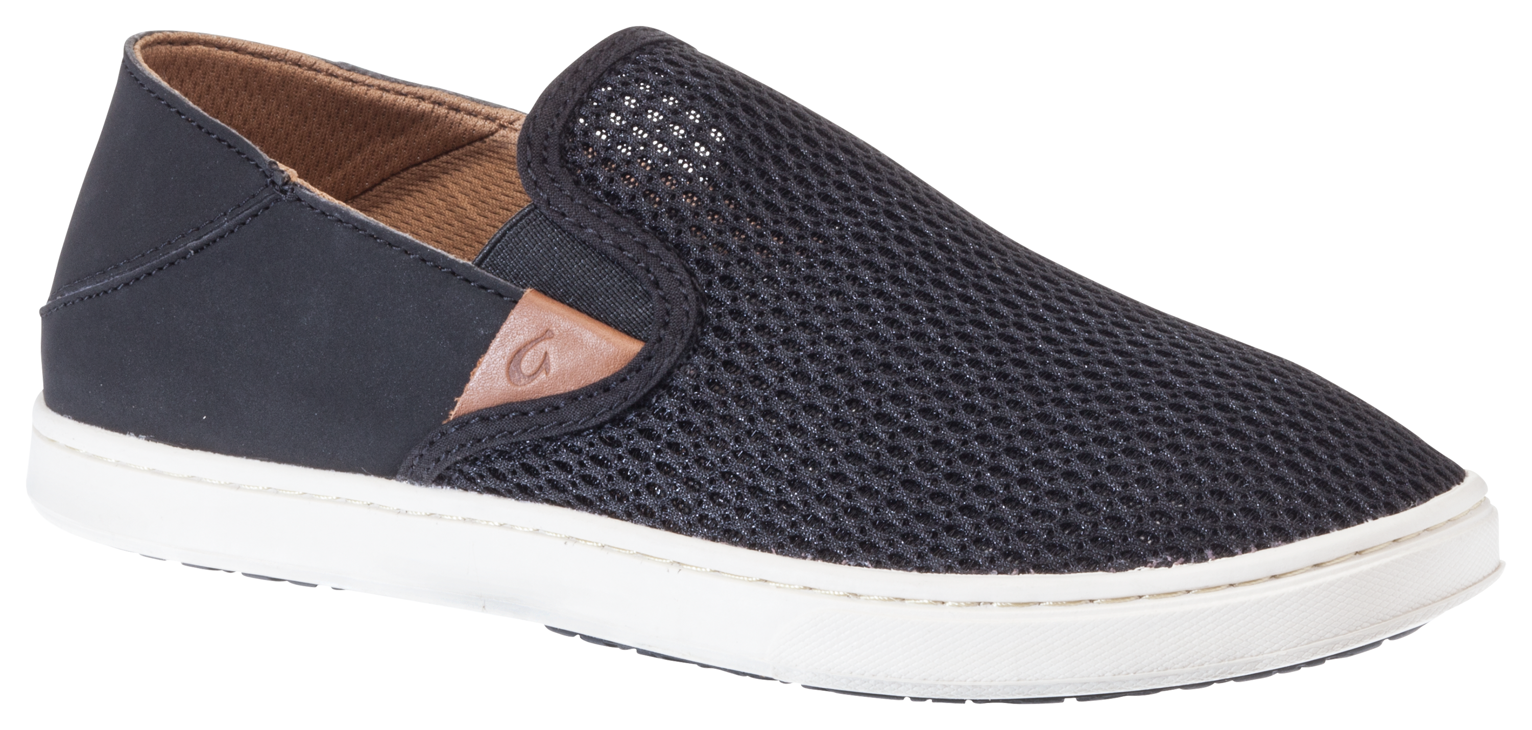 Olukai Pehuea Slip-On Shoes for Ladies - Black/Black - 11M