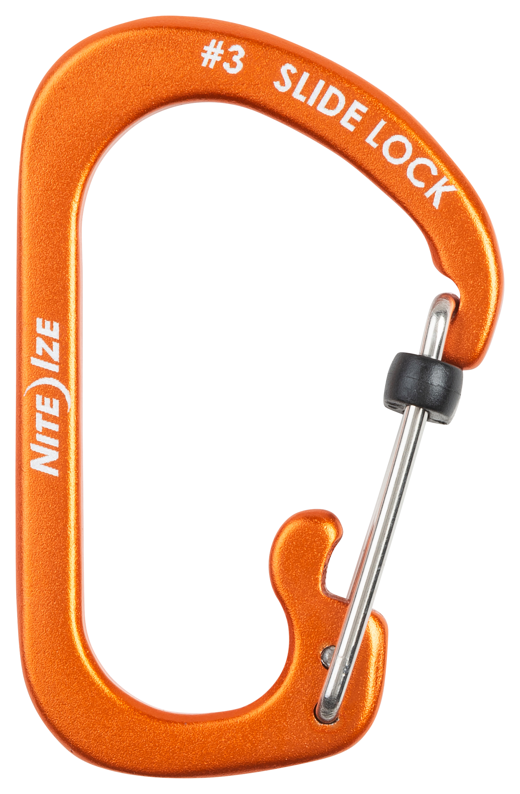 100002504-2402065 Nite Ize SlideLock Aluminum Carabiner - Orange - # sku 100002504-2402065