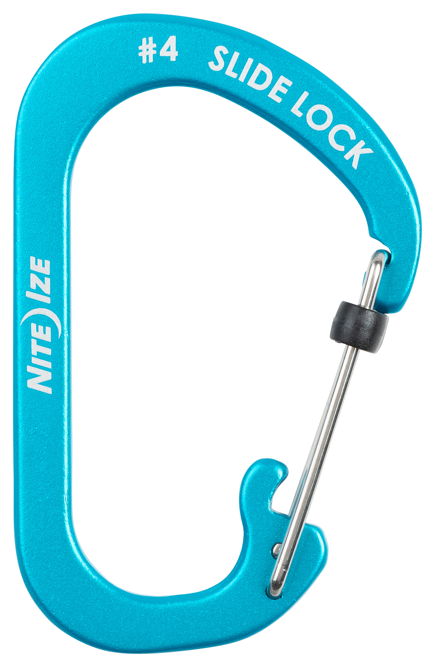 Nite Ize SlideLock Aluminum Carabiner - Blue - #4 - 100002504-2402066 - Camping and Hiking Built to change your expectations of utility carab sku 100002504-2402066