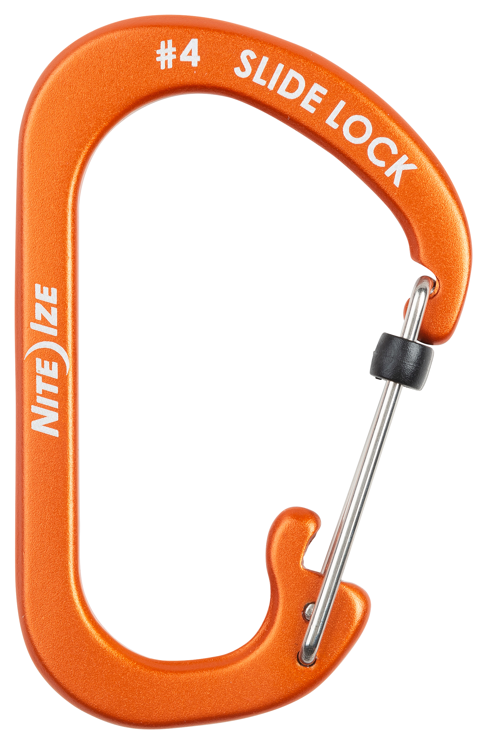 Nite Ize SlideLock Aluminum Carabiner - Orange - #4