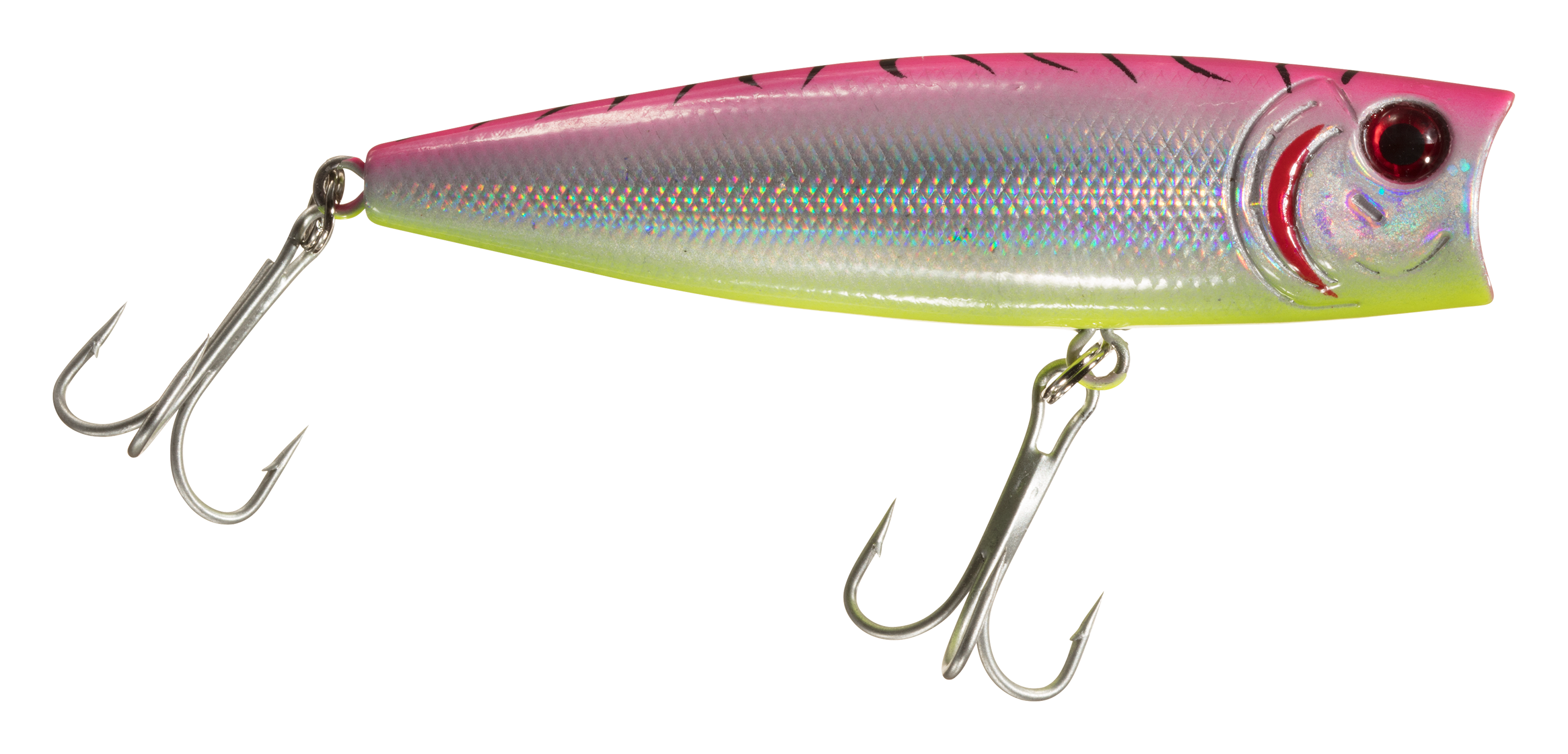 Offshore Angler Inshore Special Popper - 1/3 oz - Pink Back/Chartreuse Bell