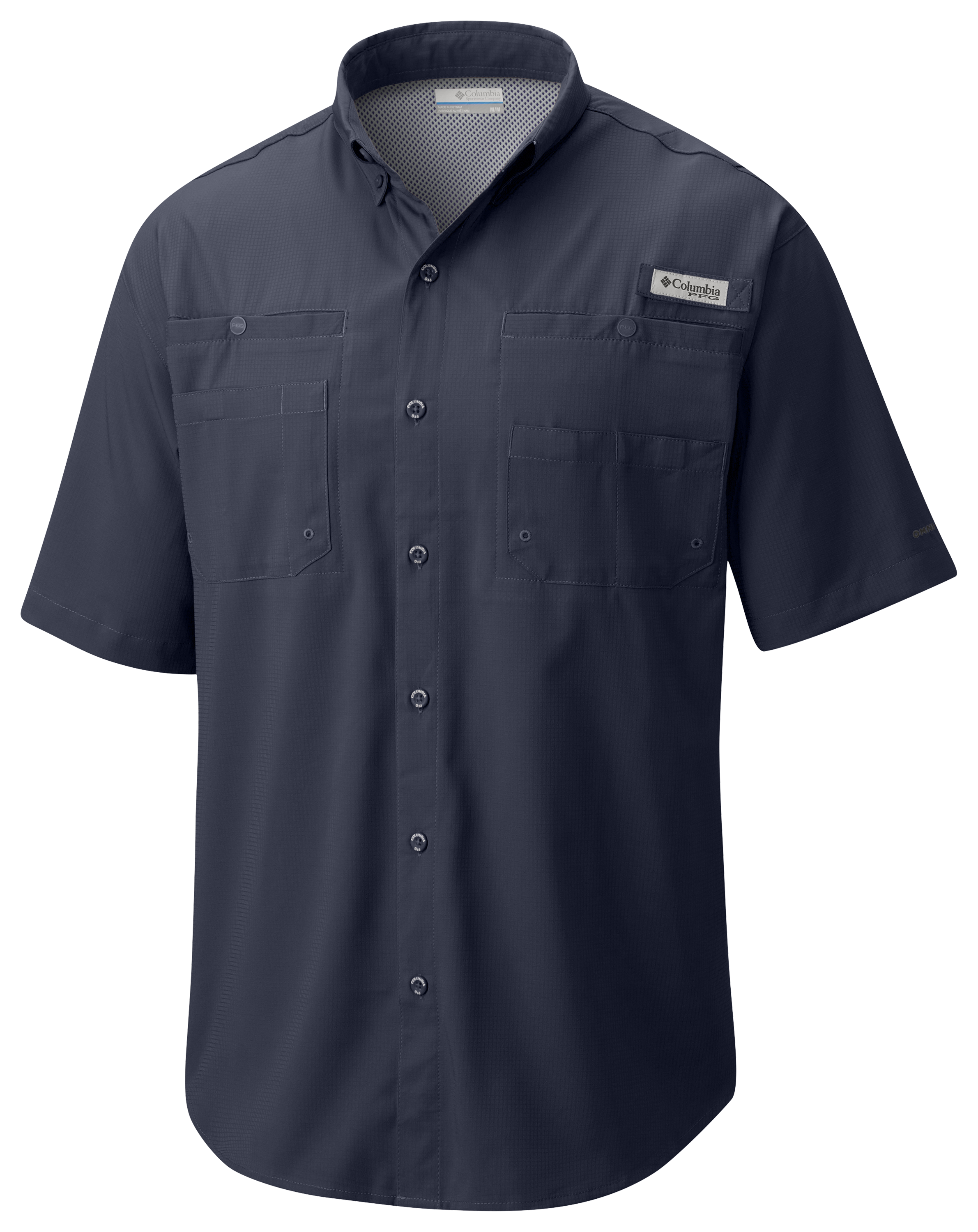 Image of Columbia Tamiami II Short-Sleeve Button-Down Shirt - Collegiate Navy