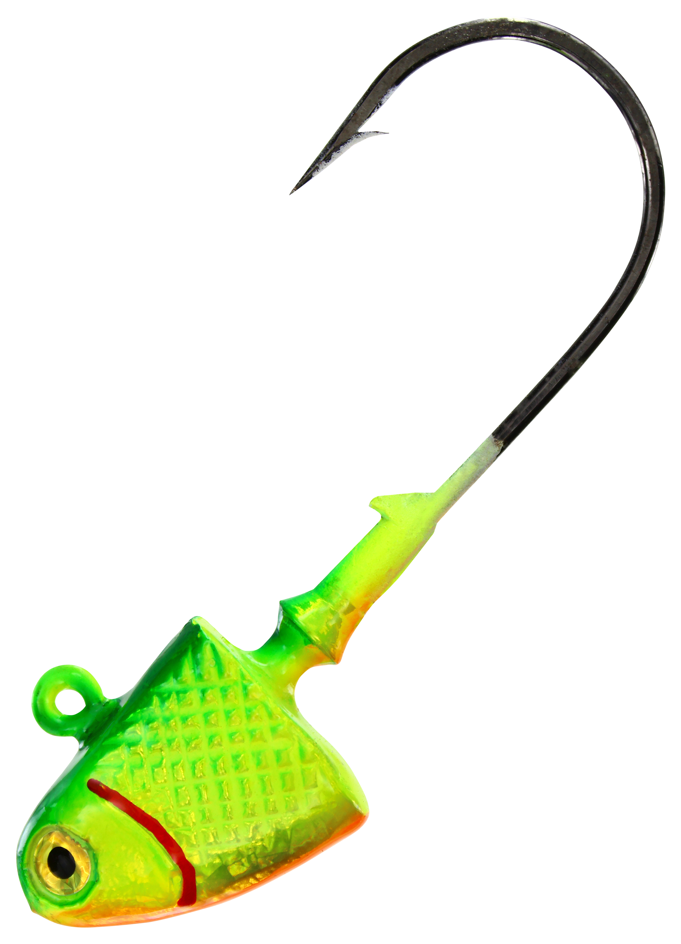 Wahoo Crystal Shad Jighead - Firetiger - 1.5 oz. - 100007232-2406756 - Fishing Snug your favorite shad body up against a Wahoo Cr sku 100007232-2406756