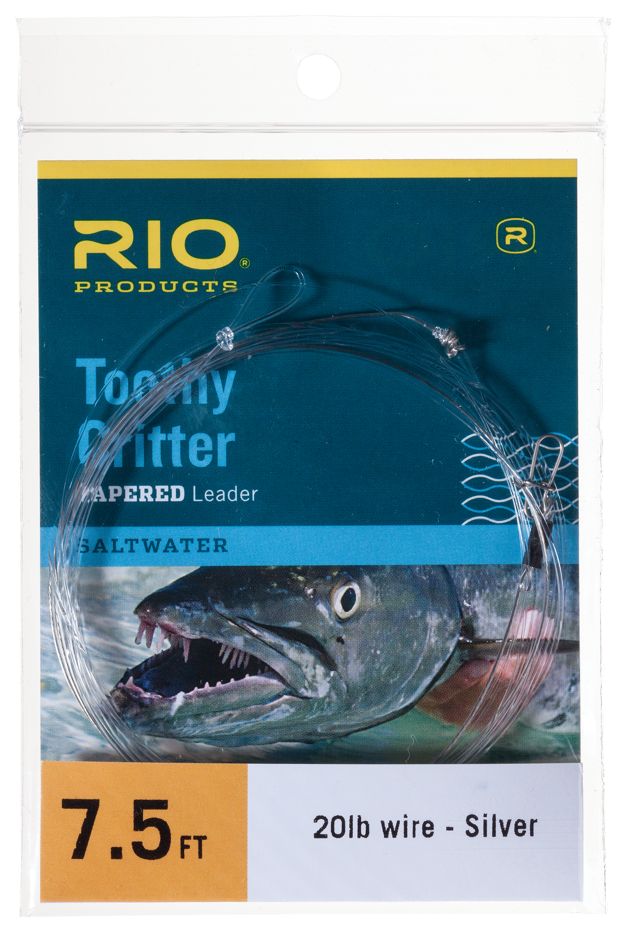 Rio Toothy Critter Leader 20lb / Silver