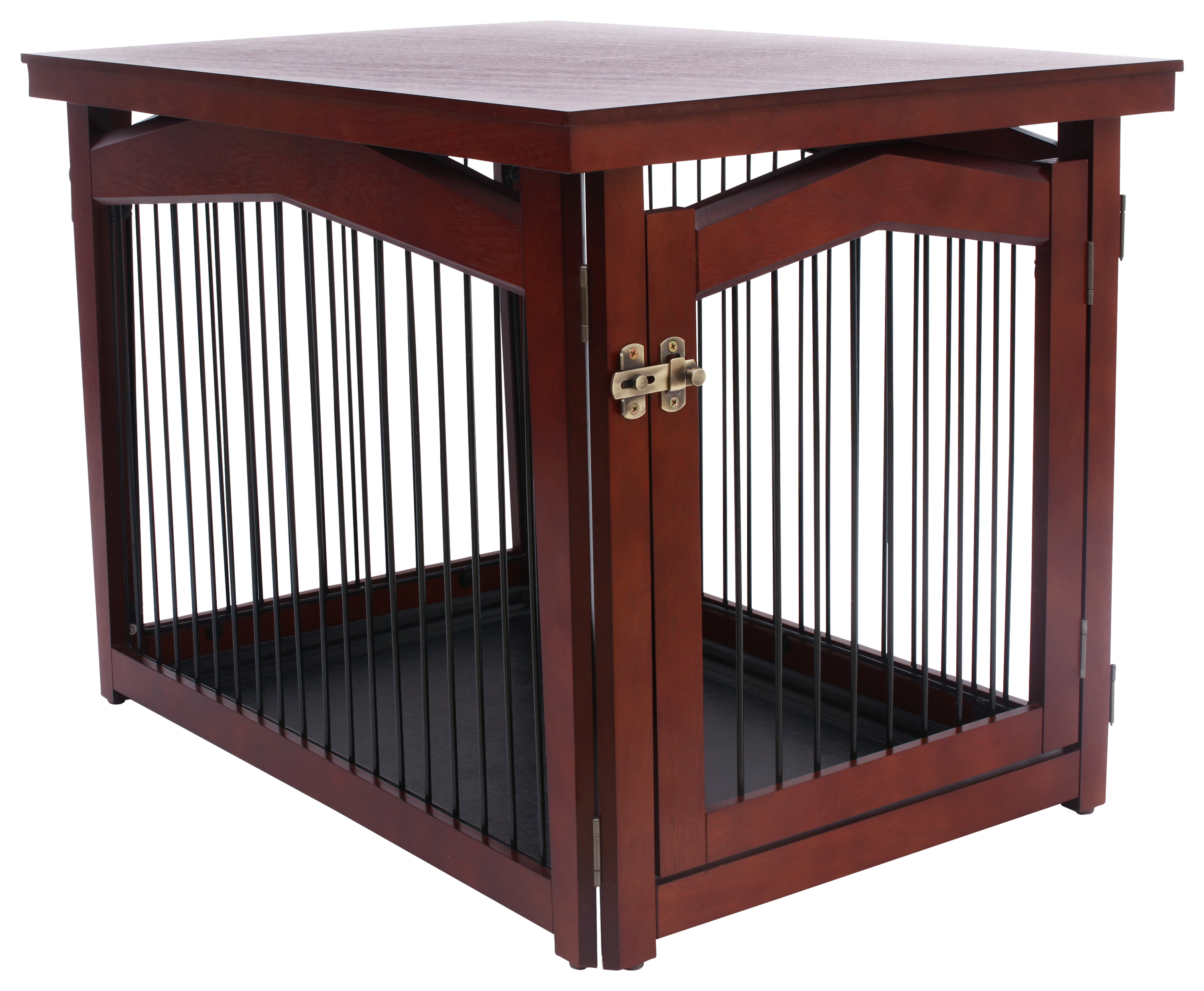 Merry Products 2-in-1 Configurable Pet Gate and Crate - Natural - Large