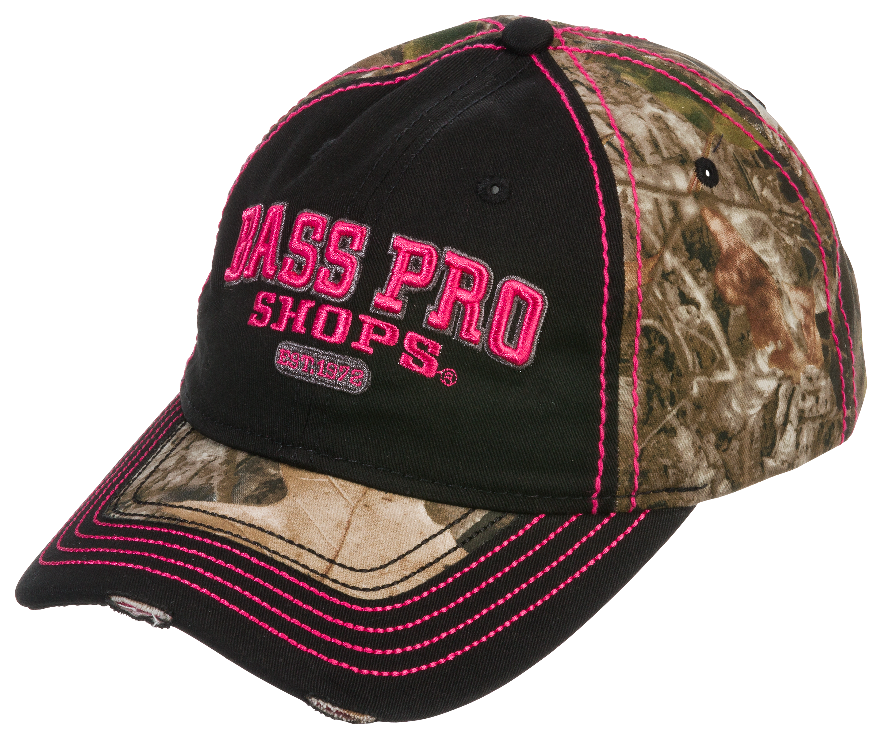 Bass Pro Shops Block Letter Hot Pink Logo Cap for Ladies
