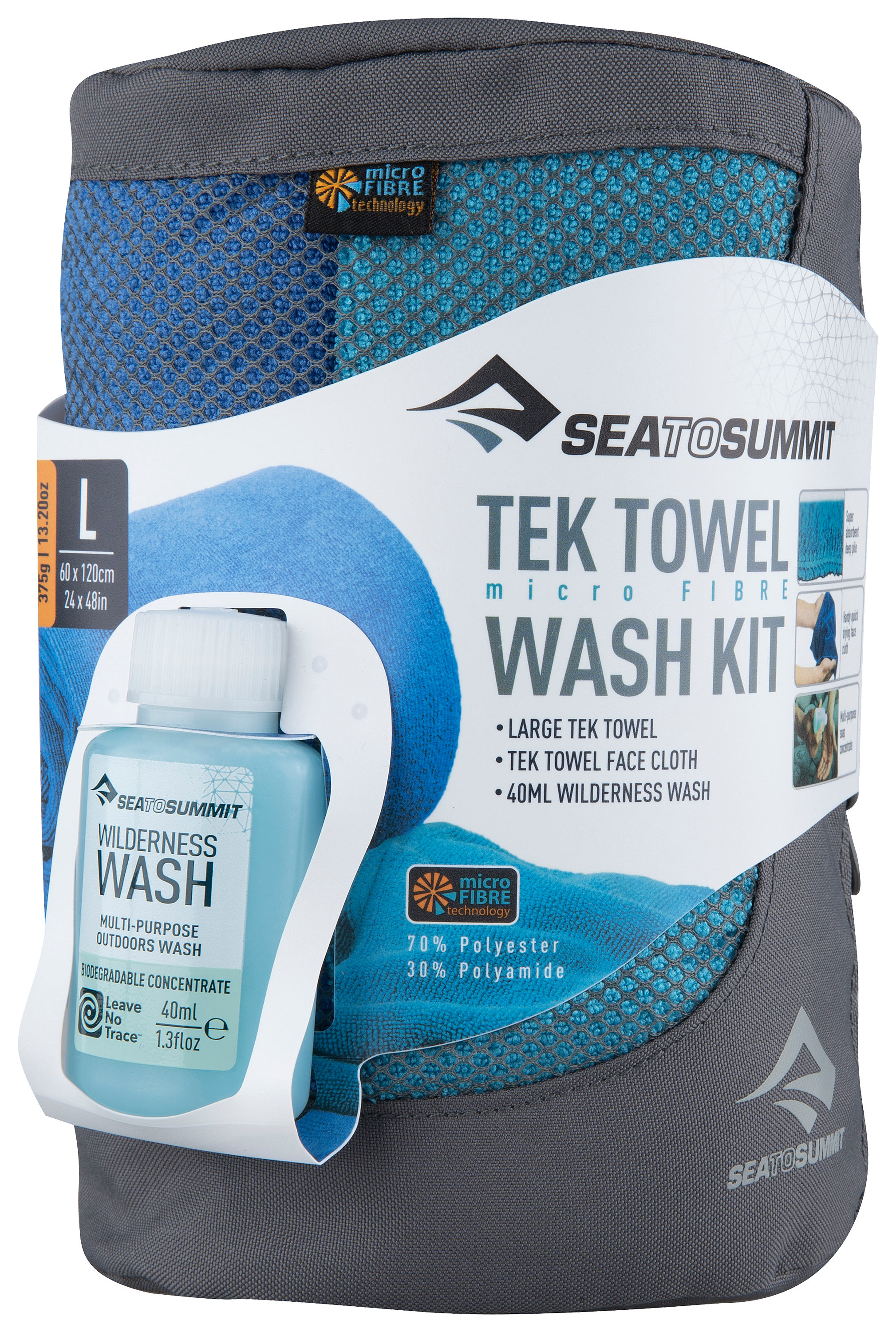 Sea To Summit Large Tek Towel Wash Kit