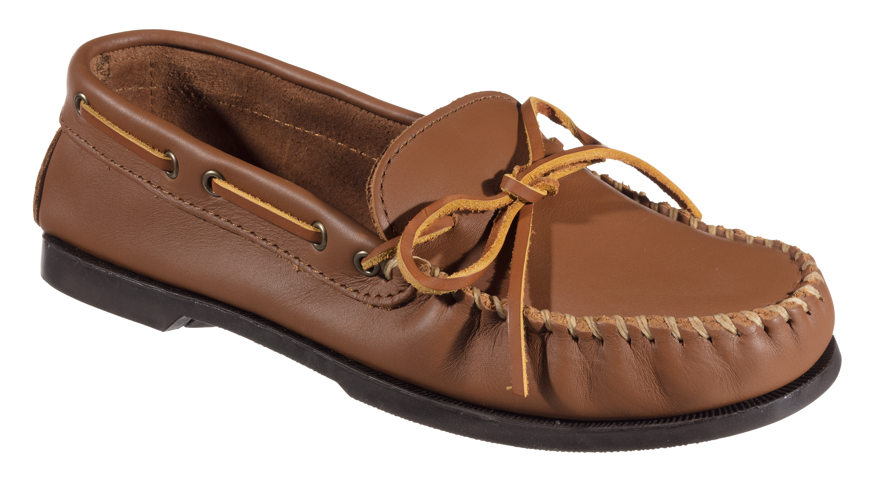 Minnetonka Moccasin Camp Moc Slip-On Shoes for Men - Maple - 9.5W