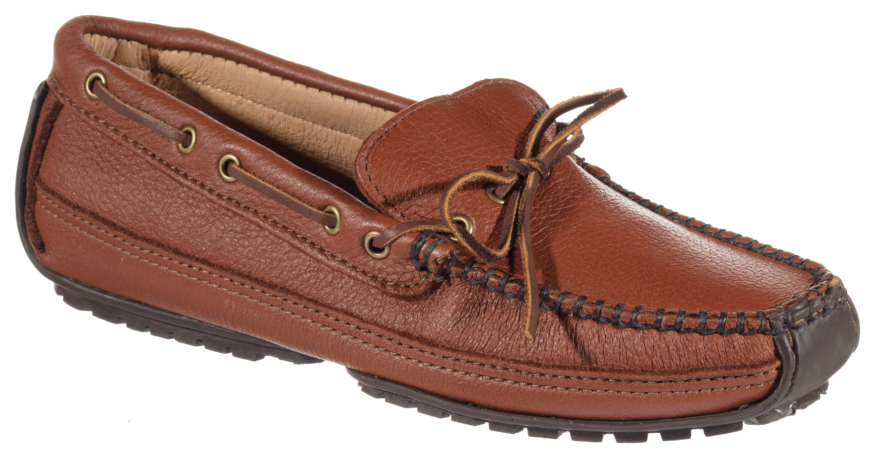Minnetonka Moccasin Moosehide Weekender Moccasins for Men - Carmel