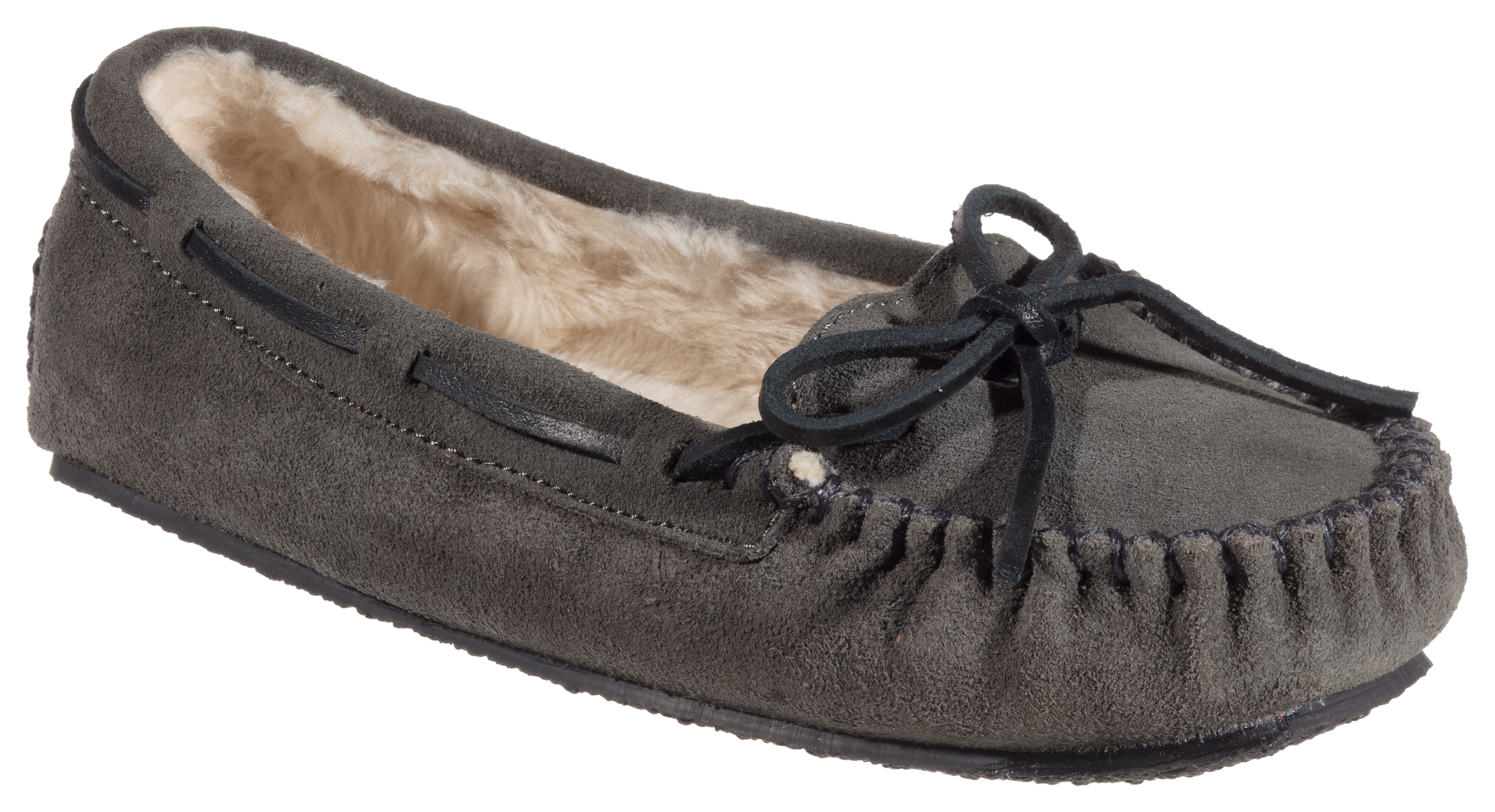 Minnetonka Moccasin Cally Moccasin Slippers for Ladies - Grey - 8M - 100018410-2418965 - Shoes Minnetonka Moccasin® Cally Moccasin Slippers for  sku 100018410-2418965