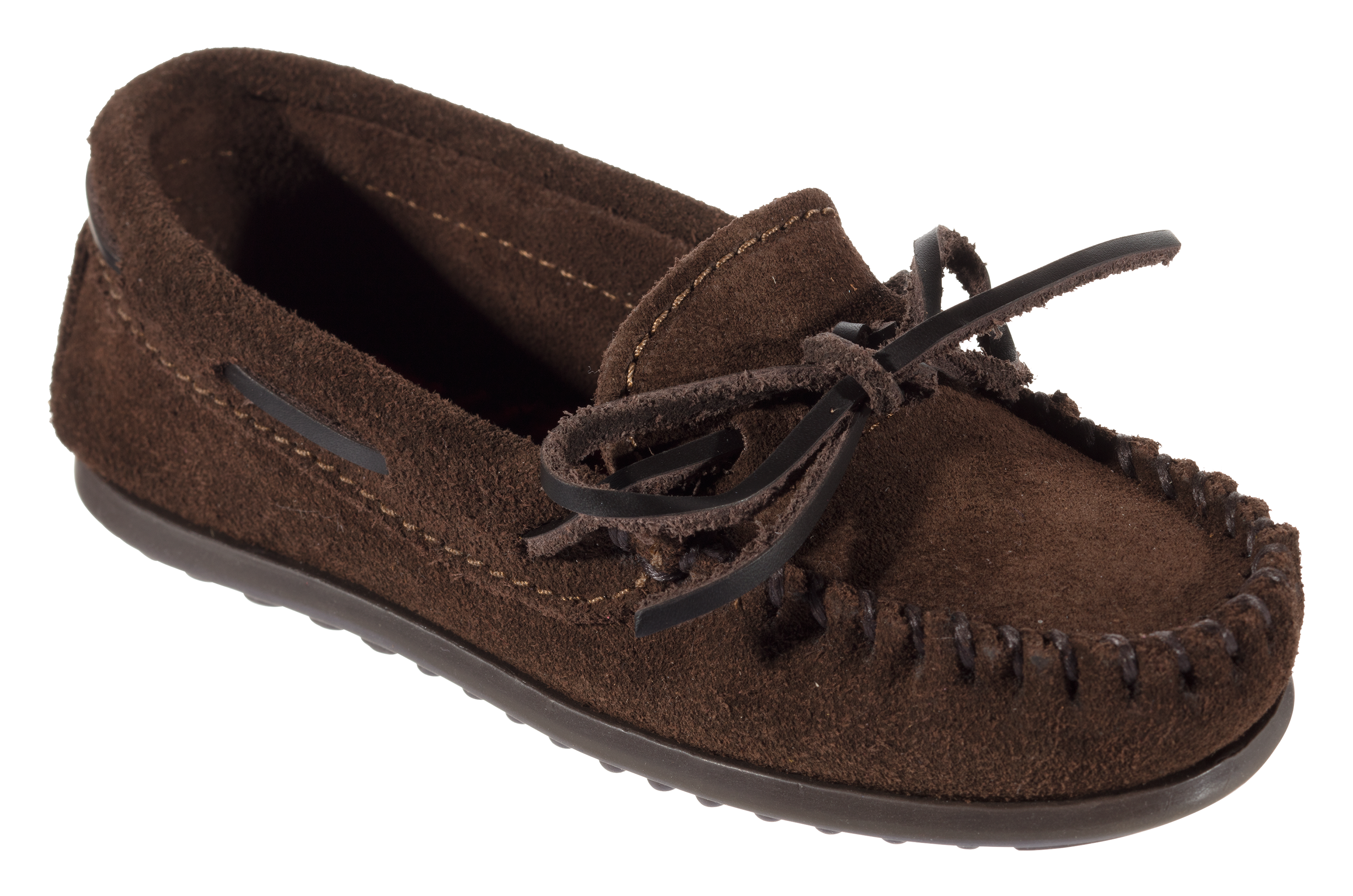 Minnetonka Moccasin Classic Moc for Toddlers - Chocolate - 7 Toddler