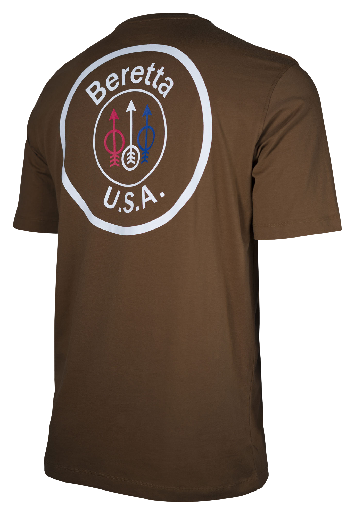 Beretta USA Logo Short-Sleeve T-Shirt for Men - Tobacco - L