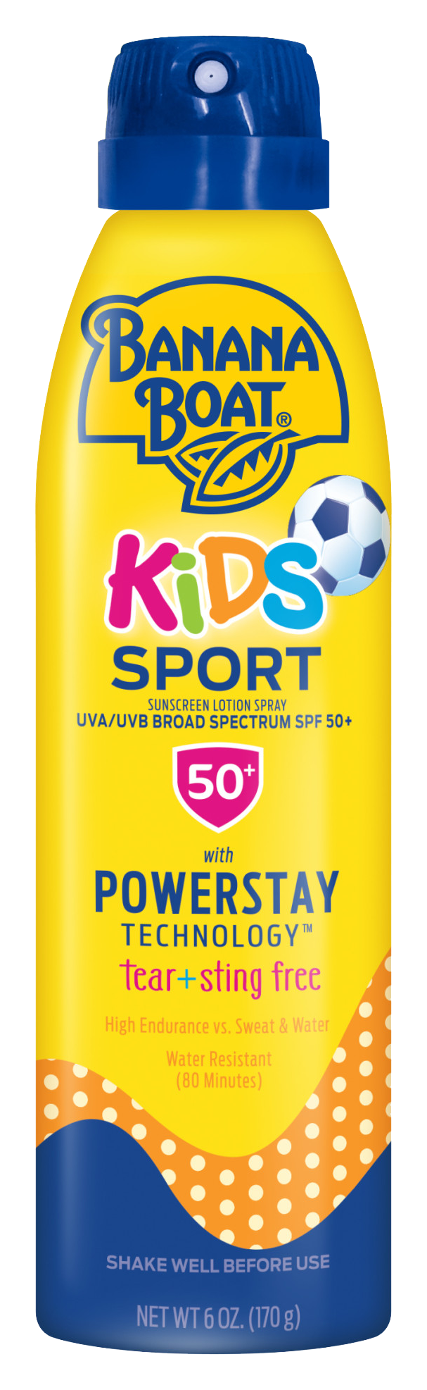 Banana Boat Kids Sport SPF 50 Sunscreen Lotion Spray with PowerStay Technol