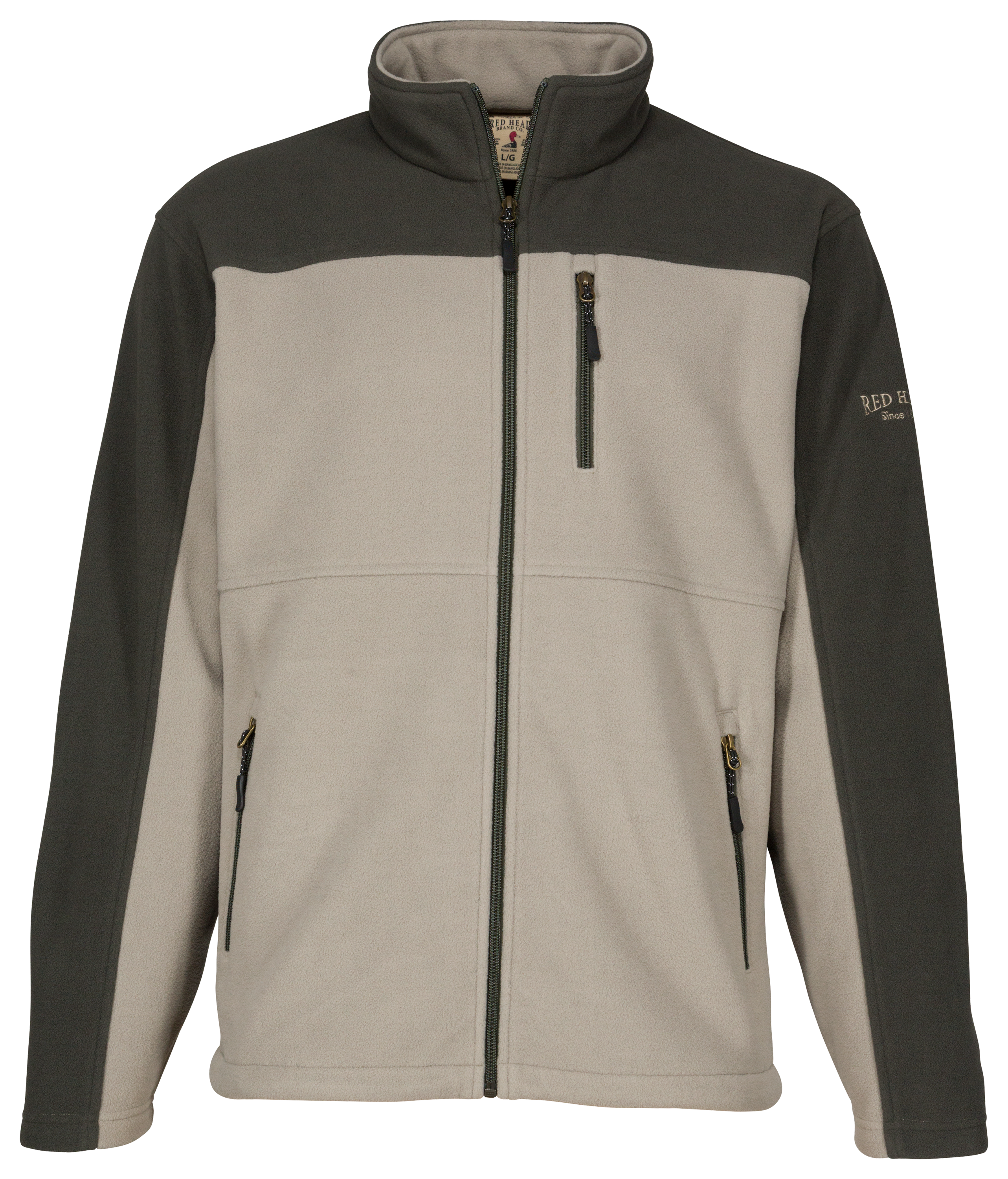 100022607-2423770 RedHead Fleece Jacket for Men - Vintage Khaki/Char sku 100022607-2423770