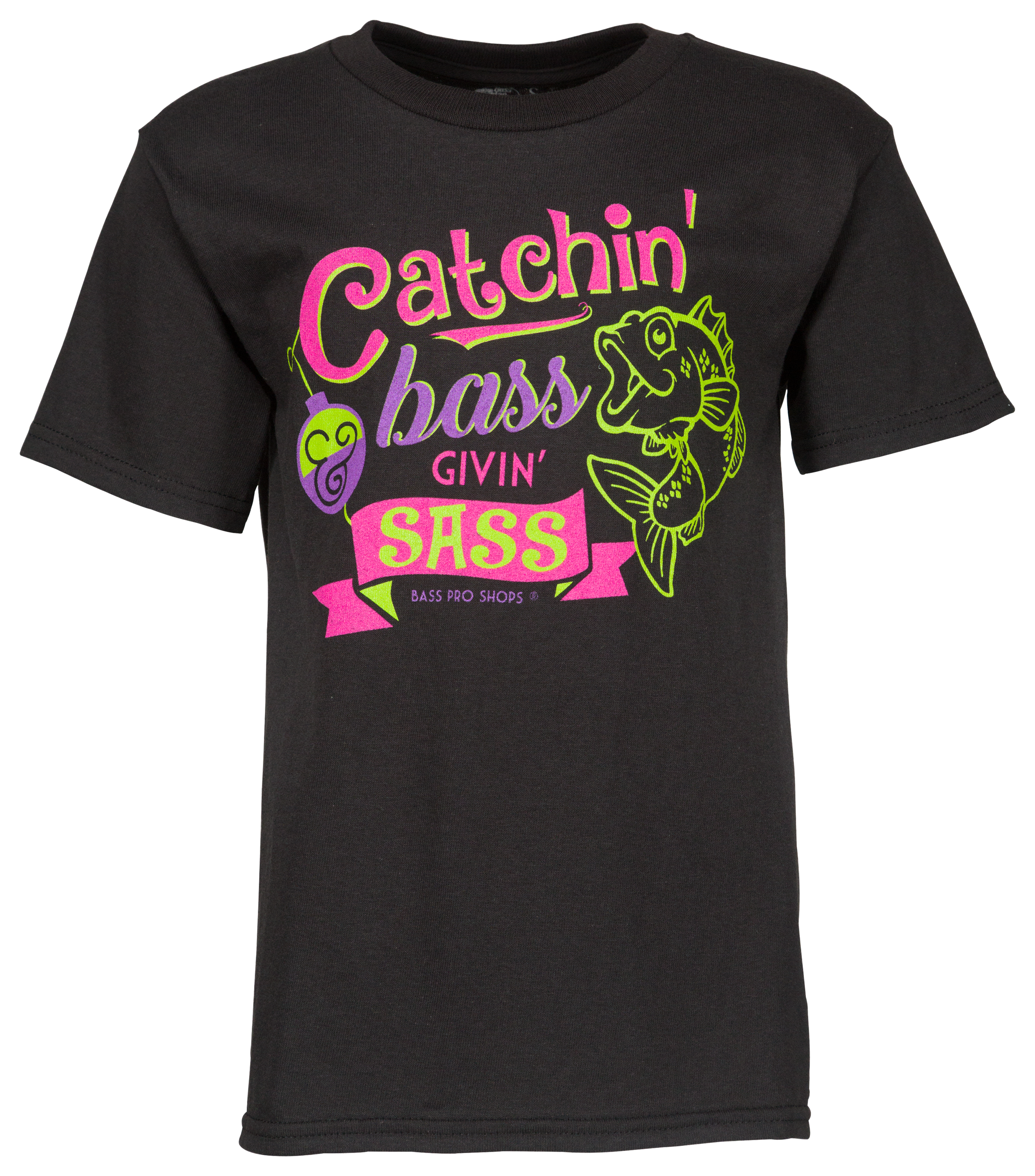 Bass Pro Shops Catchin' Bass Givin' Sass Short-Sleeve T-Shirt for Kids
