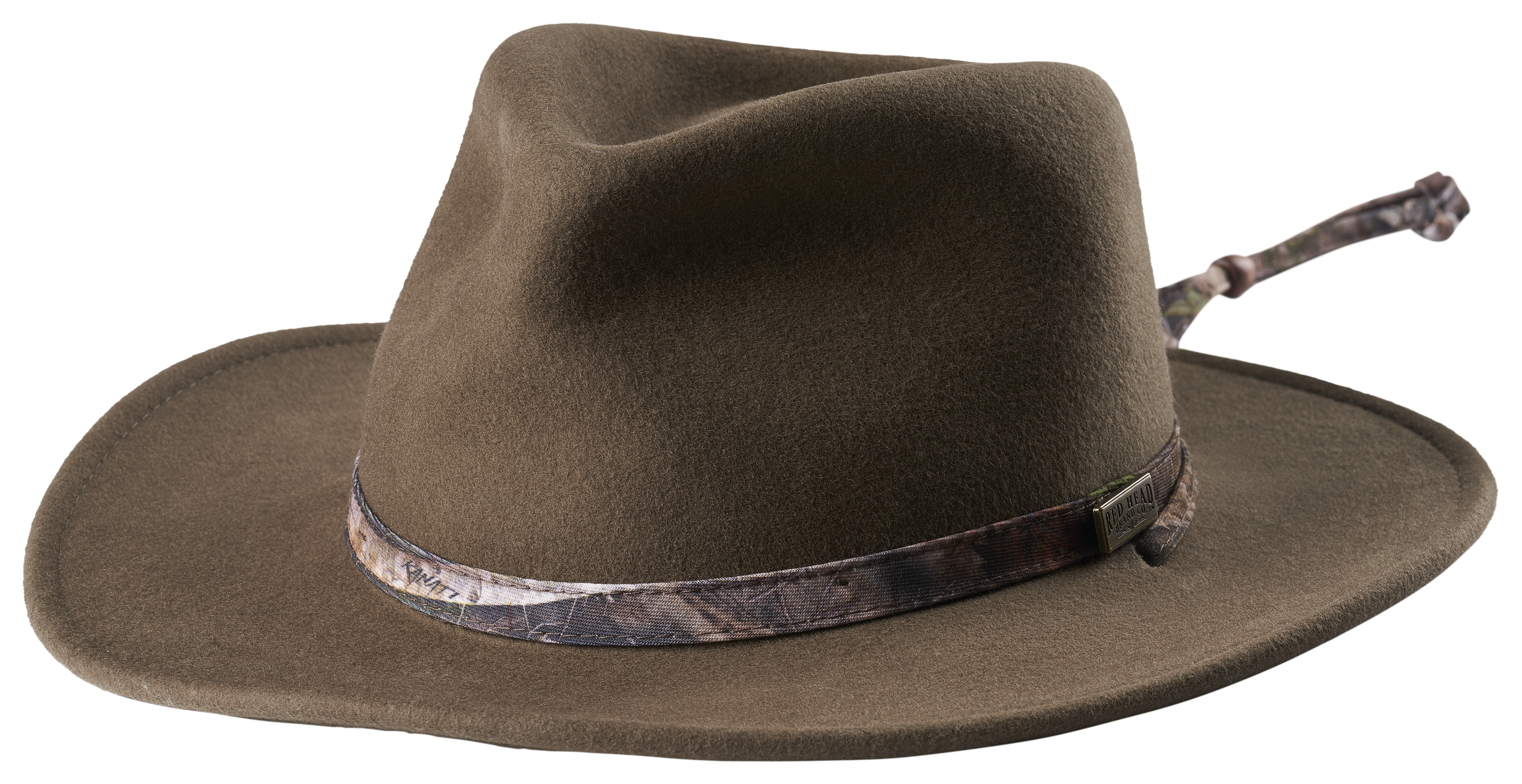 Cabela's Lite Felt Outback Hat with Earflaps - Seclusion Blaze (SMALL)