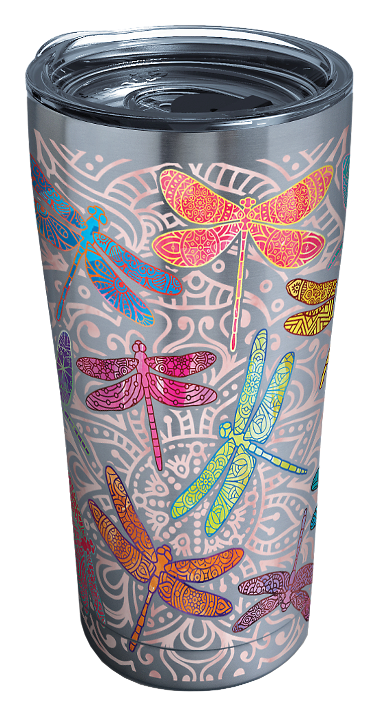 Tervis Dragonfly Mandala Stainless Tumbler with Slider Lid - 20 oz