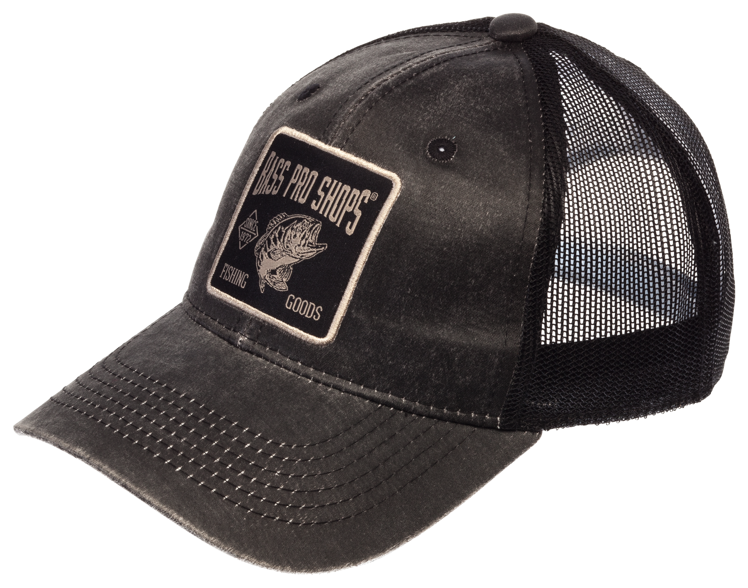 Bass Pro Shops Workwear Mesh Back Cap - Black/Black