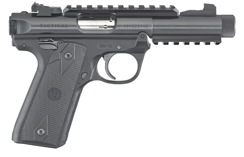 Pistola Ruger MARK IV ™ 22/45 Tactical Cal. 22LR 10 Tiros - Cano 4,40  na  Pesca & Cia Armas