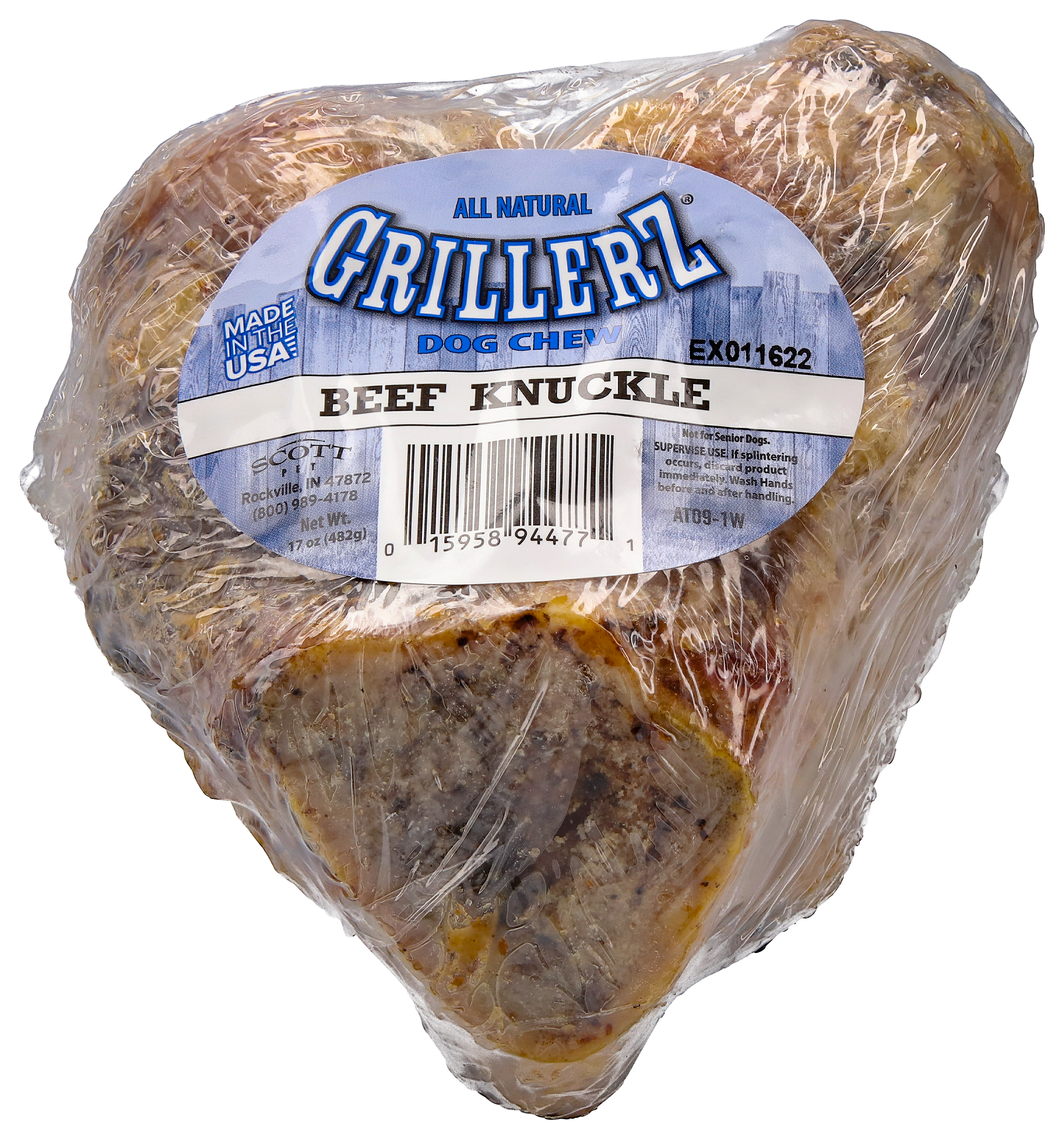 Scott Pet Products Grillerz Smoked Beefy Knuckle Dog Chews