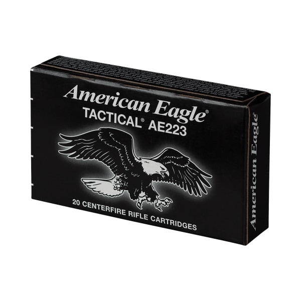 Federal American Eagle MSR .223 Remington 55 Grain Full Metal Jacket Boat-Tail Centerfire Rifle Ammo- 100 Rounds