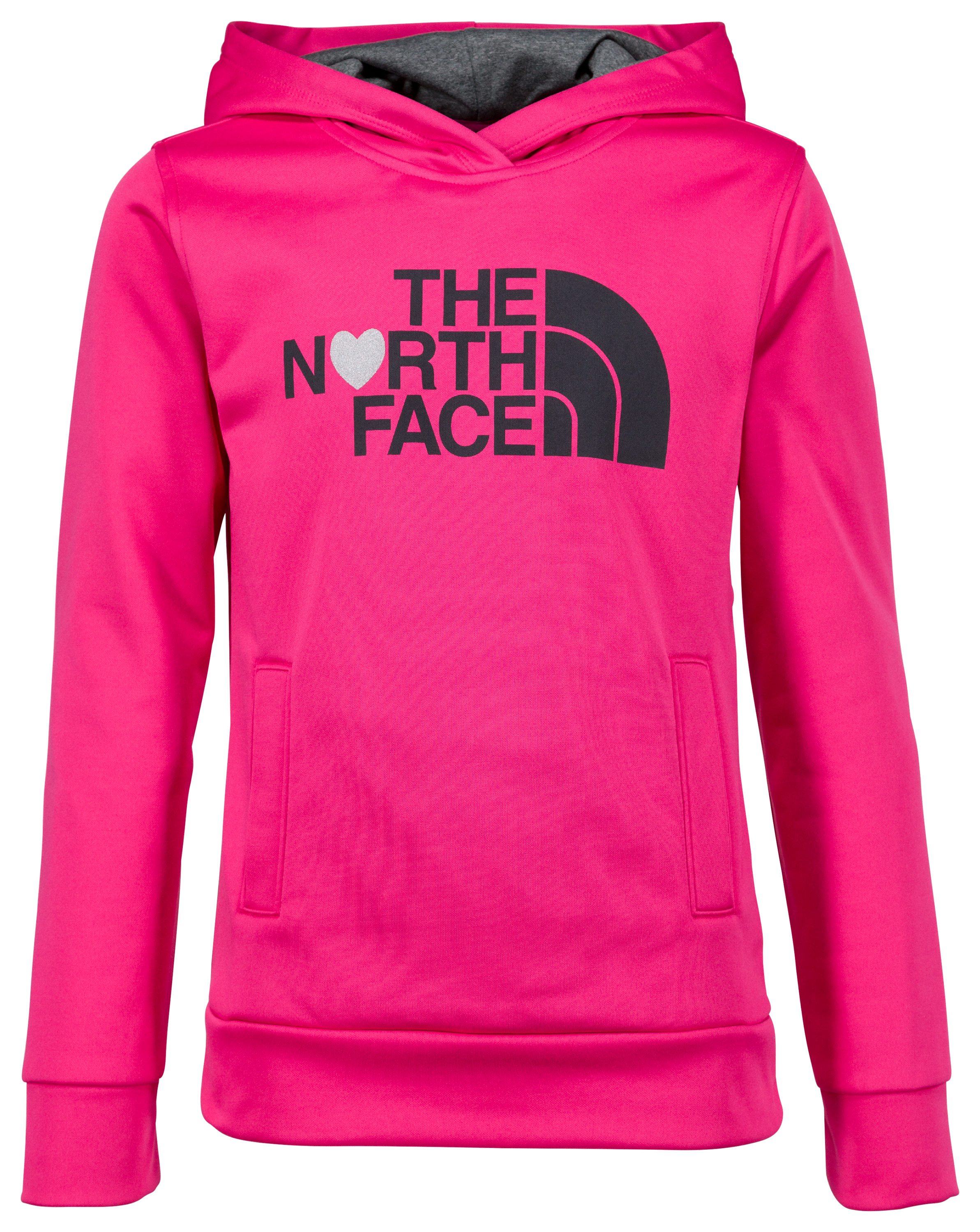 north face heart hoodie
