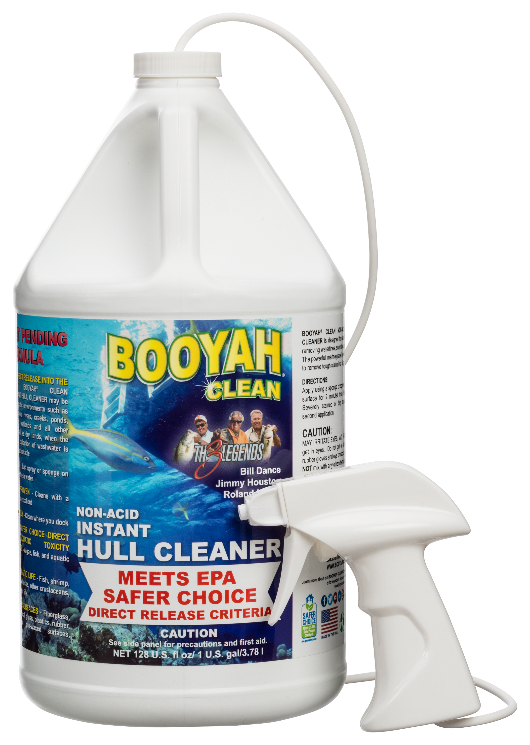 BOOYAH CLEAN Non-Acid Instant Hull Cleaner - 1 Gallon