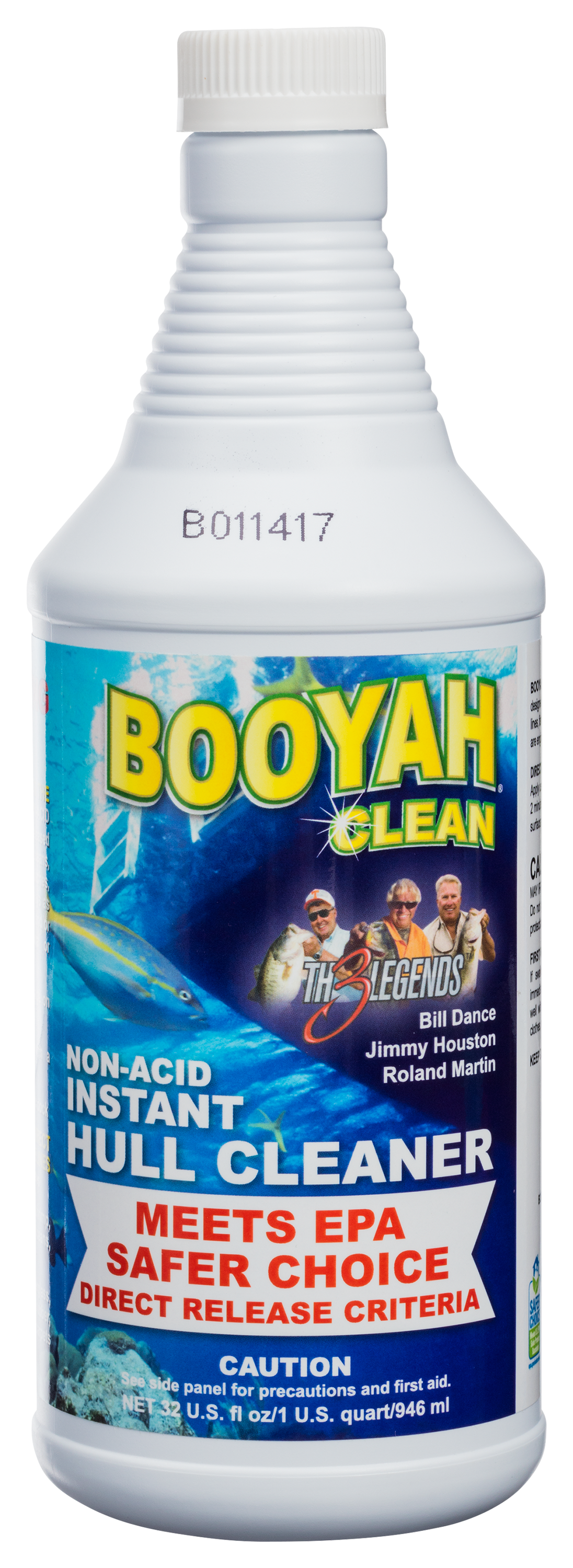 BOOYAH CLEAN Non-Acid Instant Hull Cleaner - 1 Quart