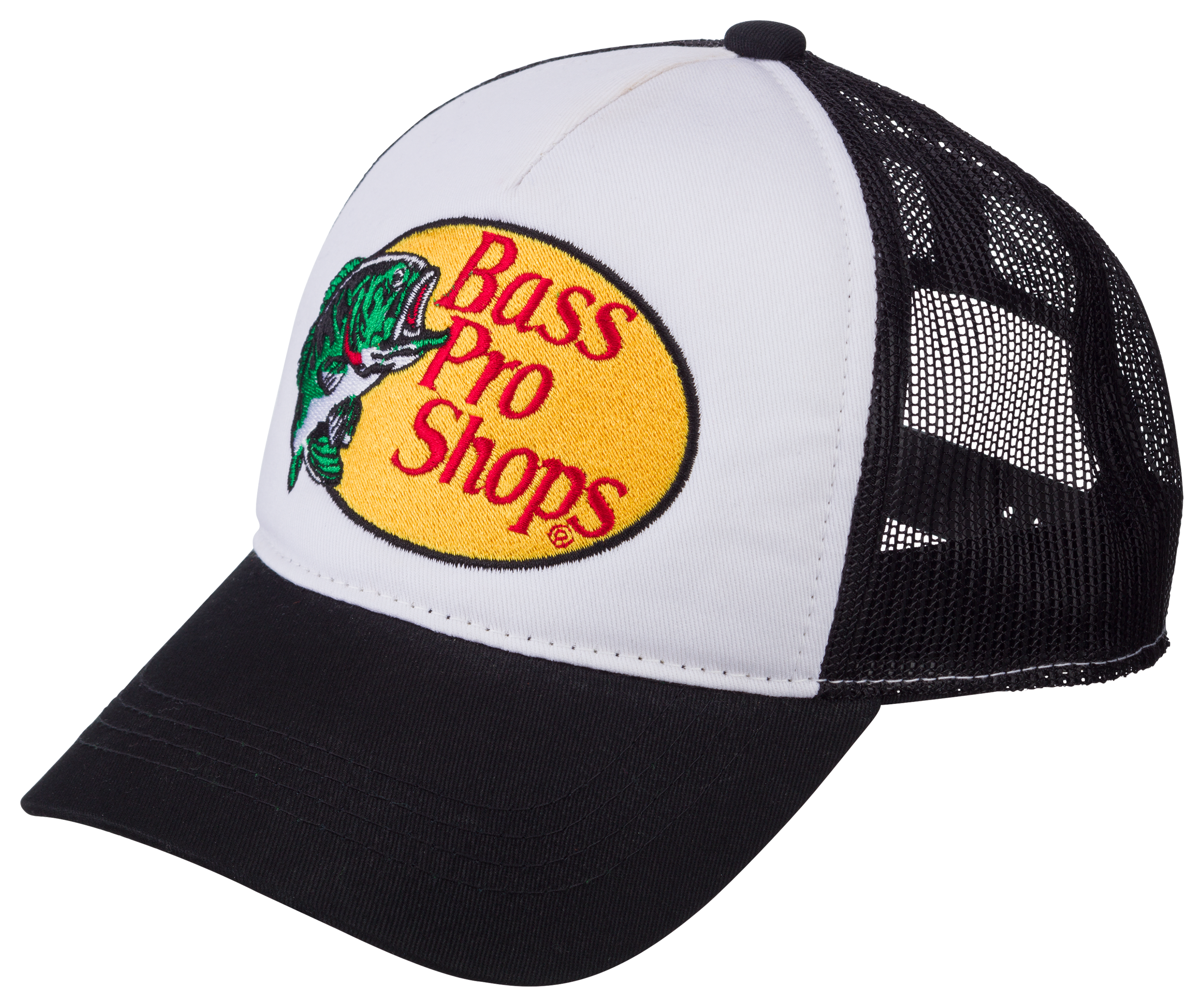 Bass Pro Shops Mesh Logo Trucker Hat for Kids - Black