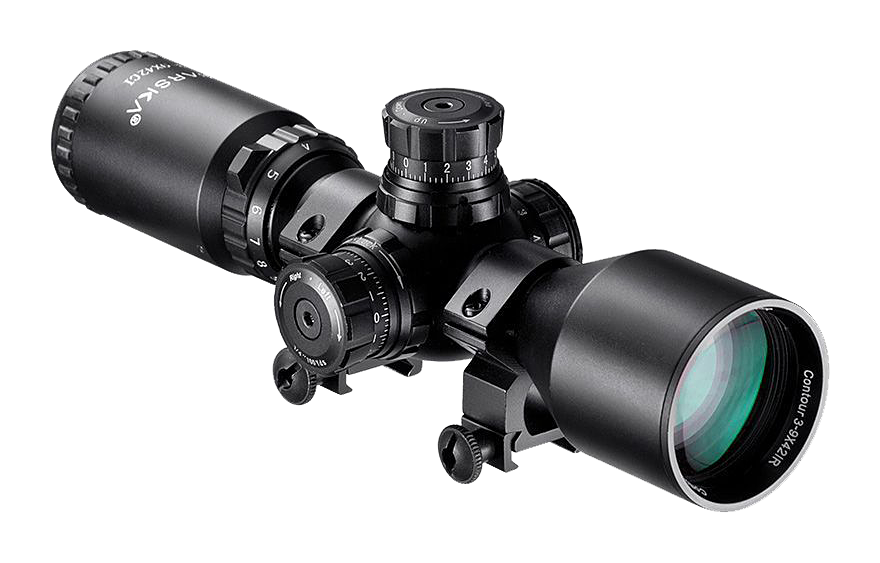 Barska IR Contour Compact Rifle Scope with External Target Turrets - Barska