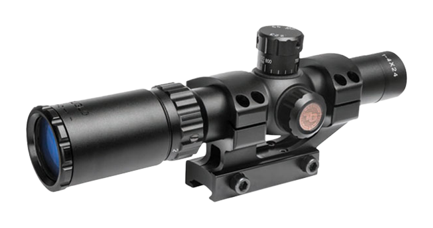 Image of TRUGLO Tru-Brite 30 Tactical Rifle Scope with Mount - 1X-4X24mm