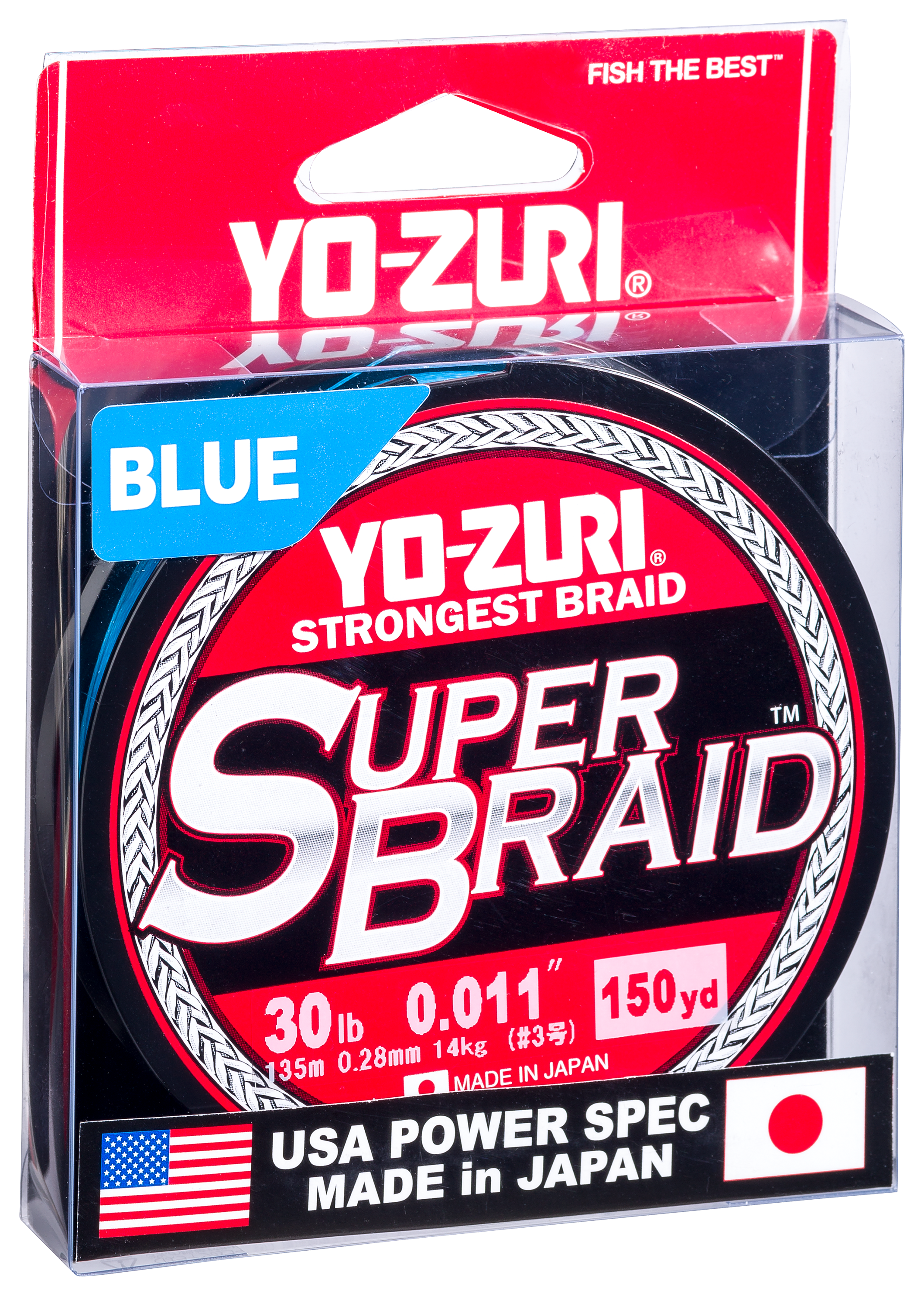 Yo-Zuri Superbraid Blue 300 Yards Braided Fishing Line 10 pound — Discount  Tackle