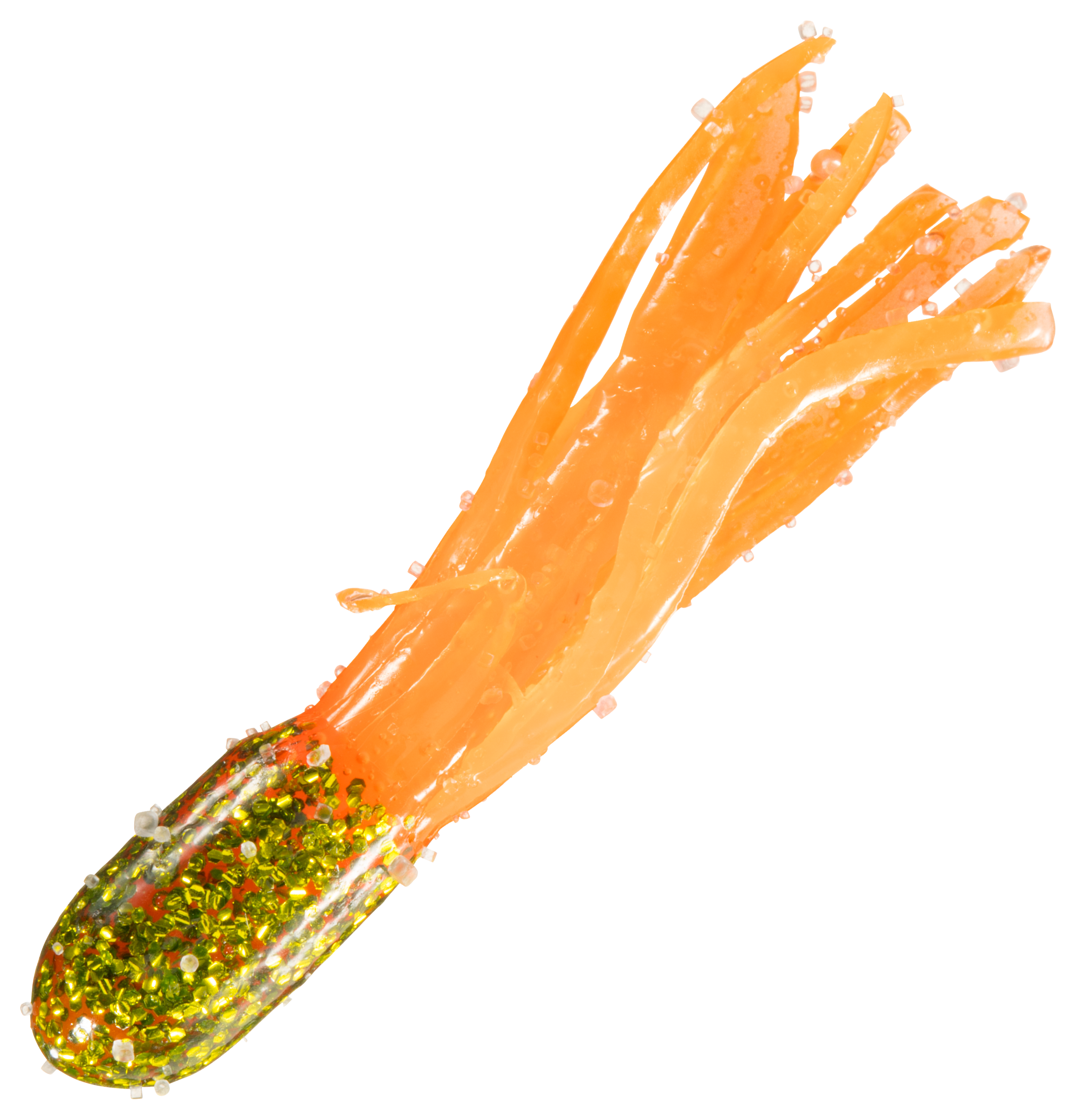 Bass Pro Shops Crappie Maxx Squirmin' Squirts - Electric Chartreuse/Neon Orange