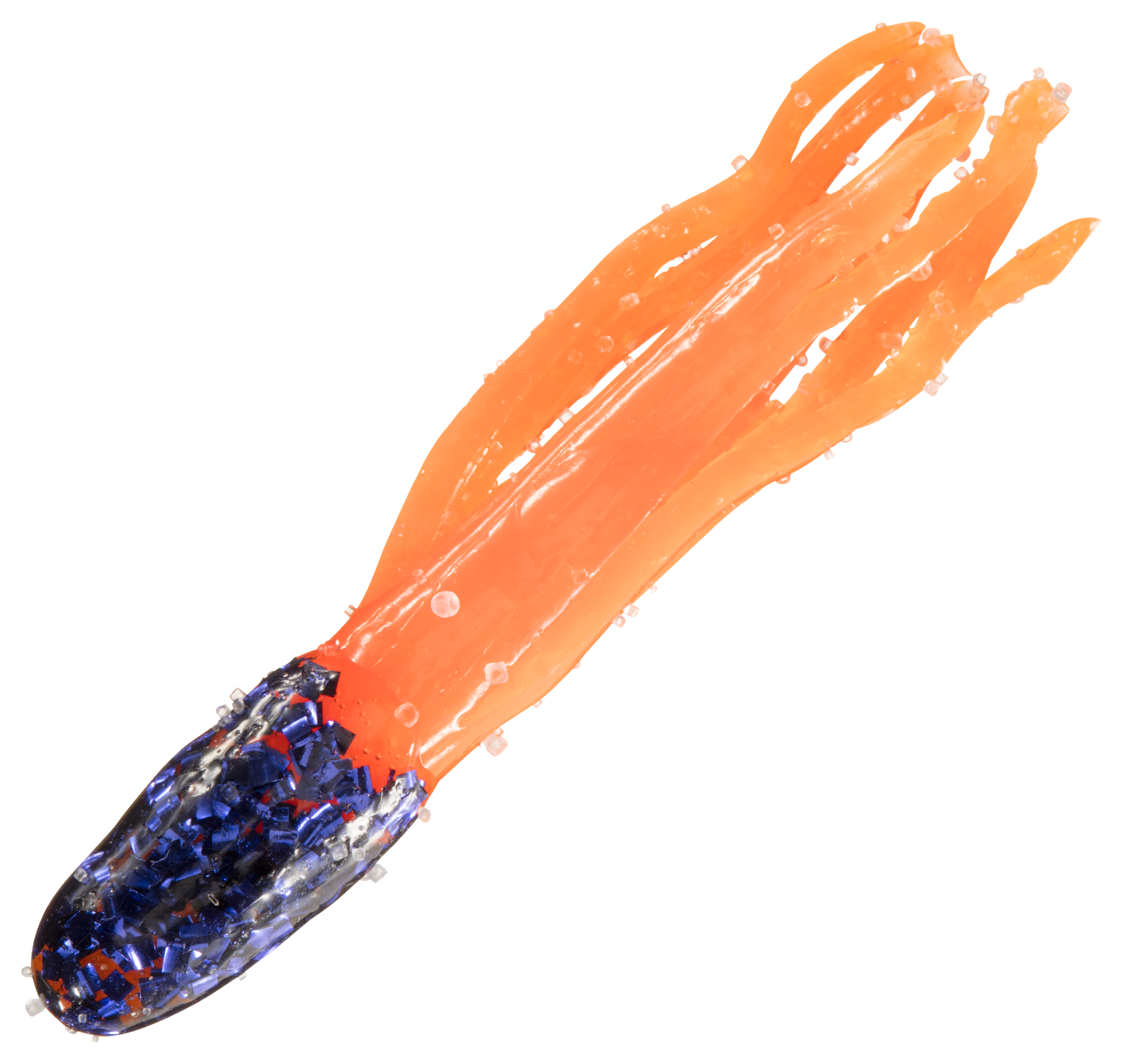 Bass Pro Shops Crappie Maxx Squirmin' Squirts - Electric Violet Blue/Neon Orange