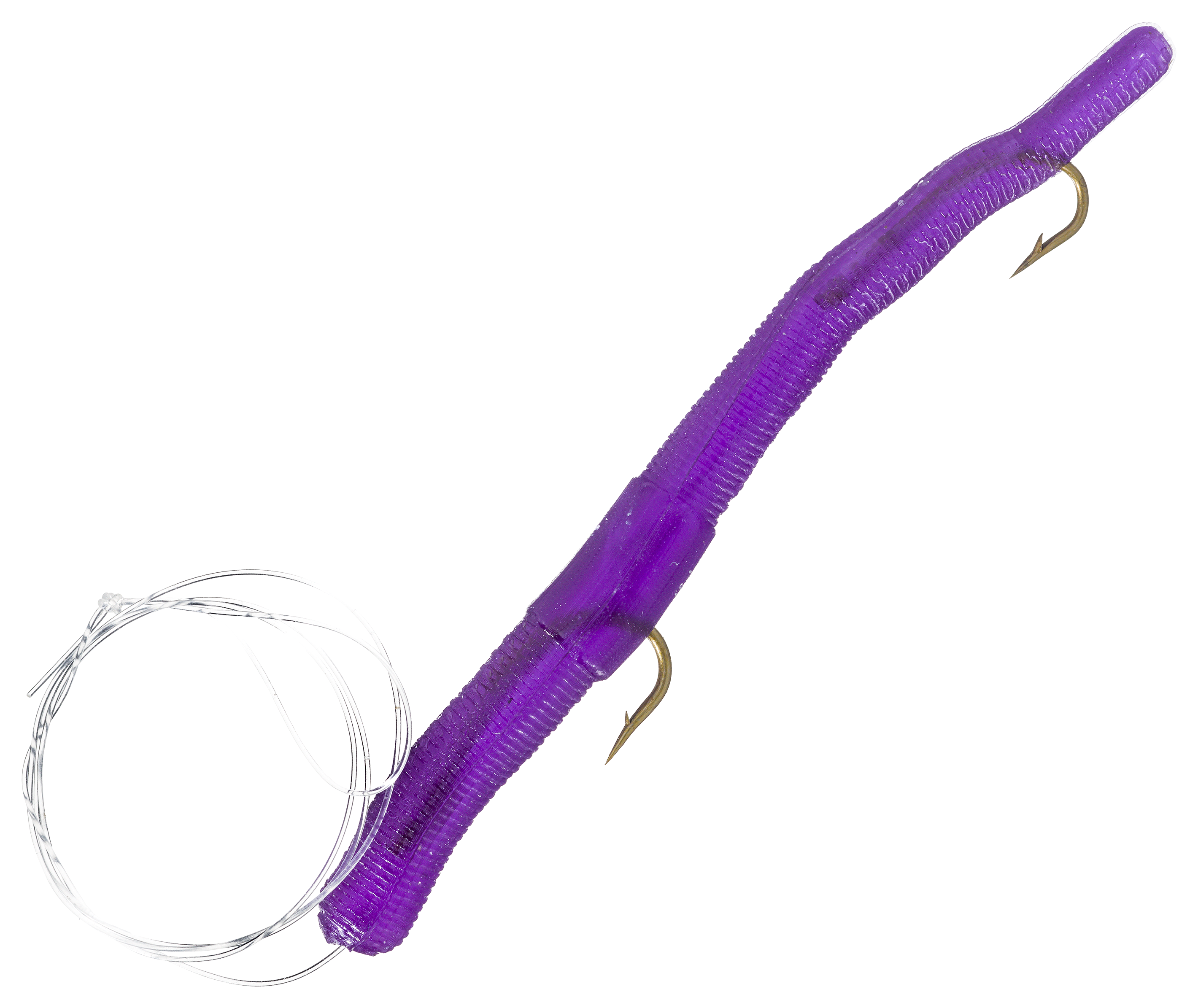Stopper Lures Original Rigged Rival Worm - 2-1/2 - Purple