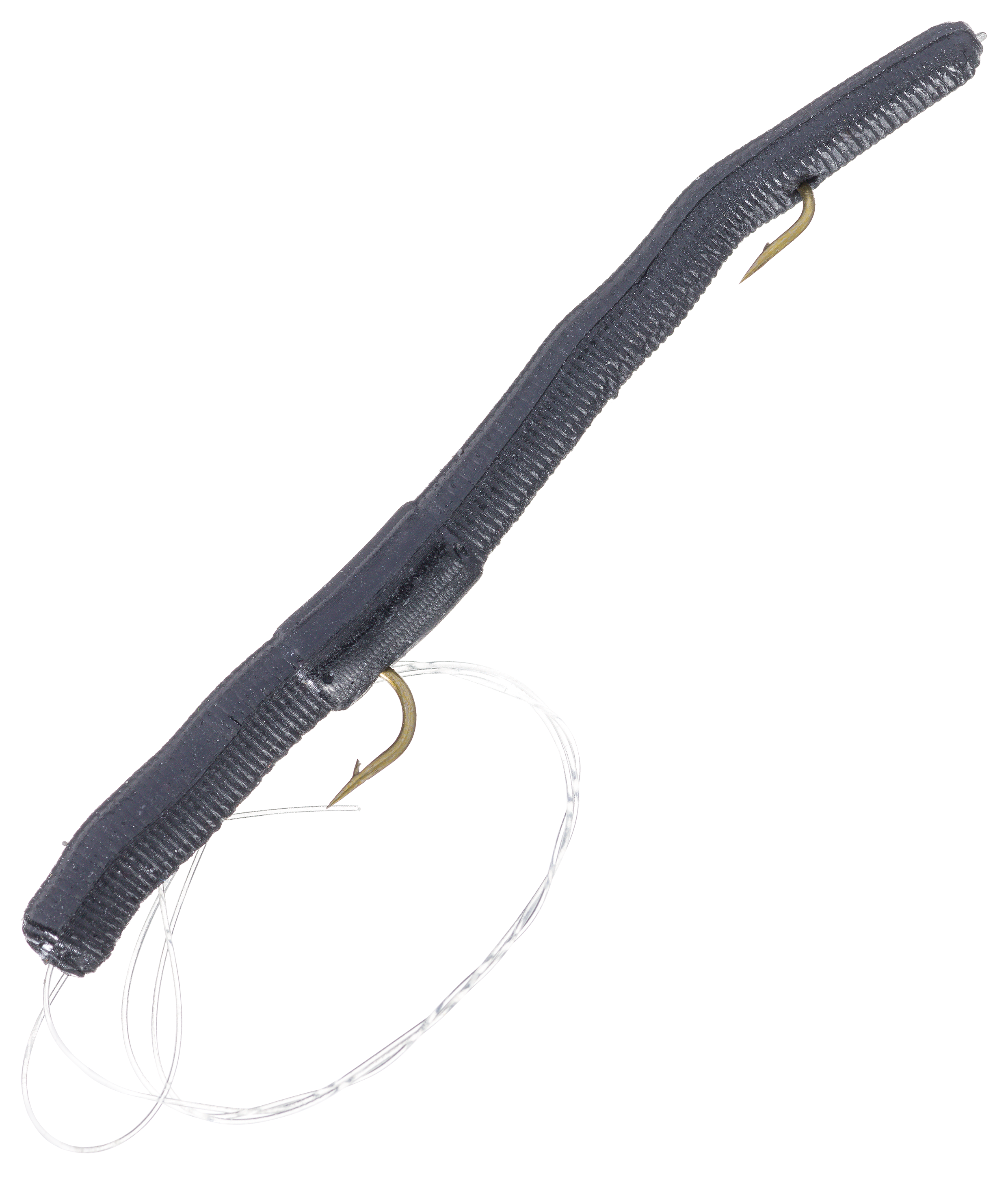 Stopper Lures Original Rigged Rival Worm - 2-1/2 - Black