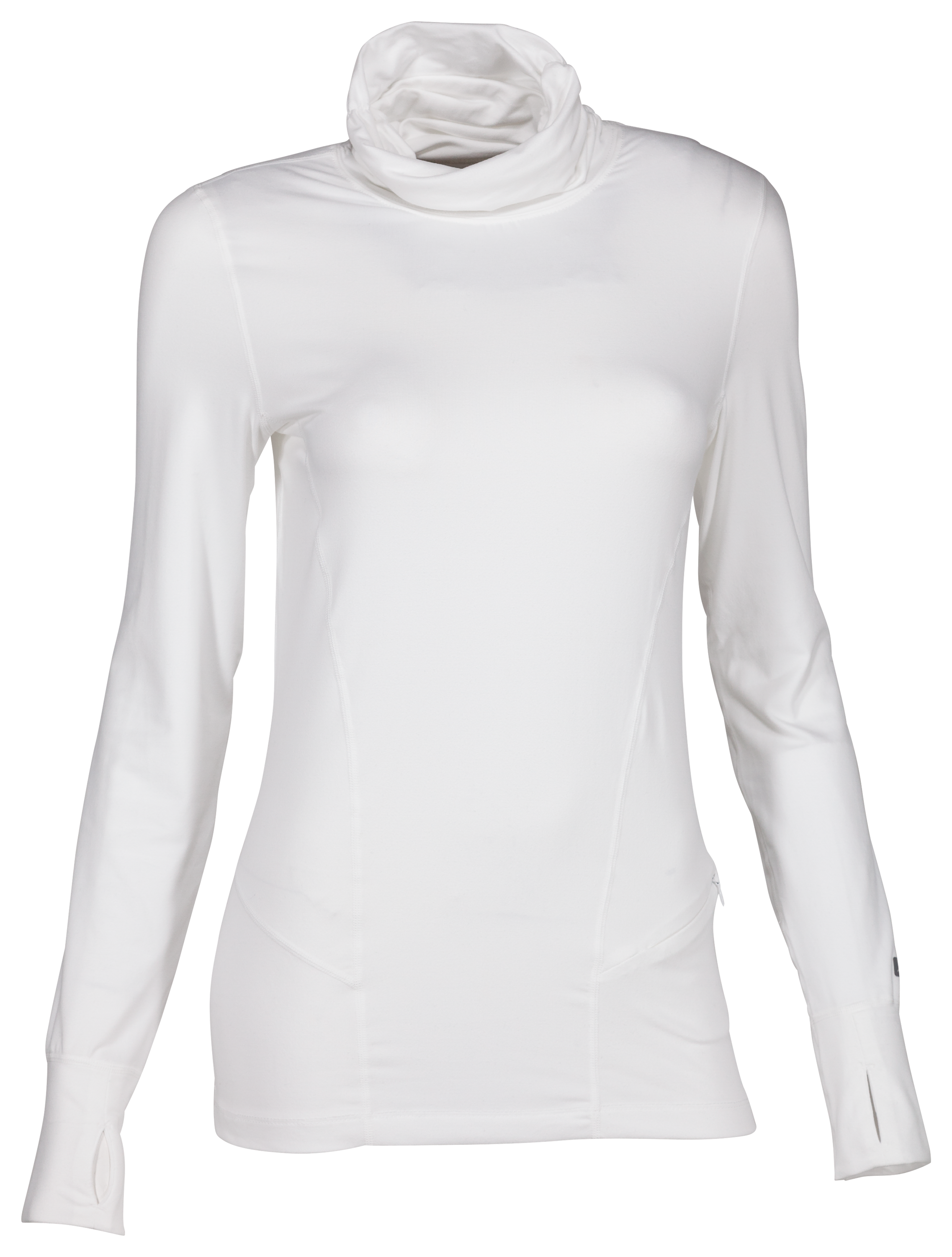 Image of Terramar Cloud Nine 2.0 Base Layer Turtleneck for Ladies - White