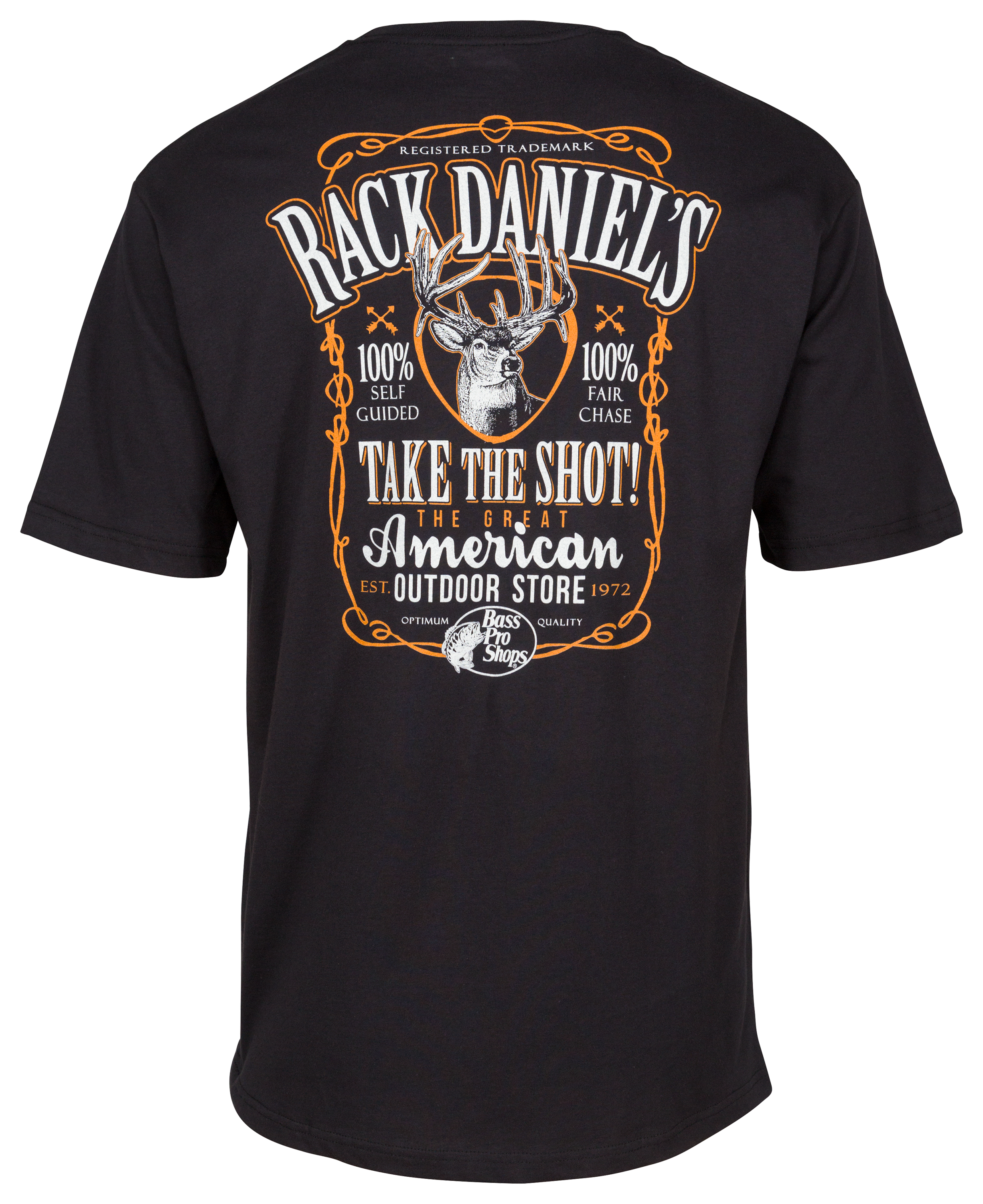 Bass Pro Shops Rack Daniel's II Short-Sleeve T-Shirt for Men - Black - M