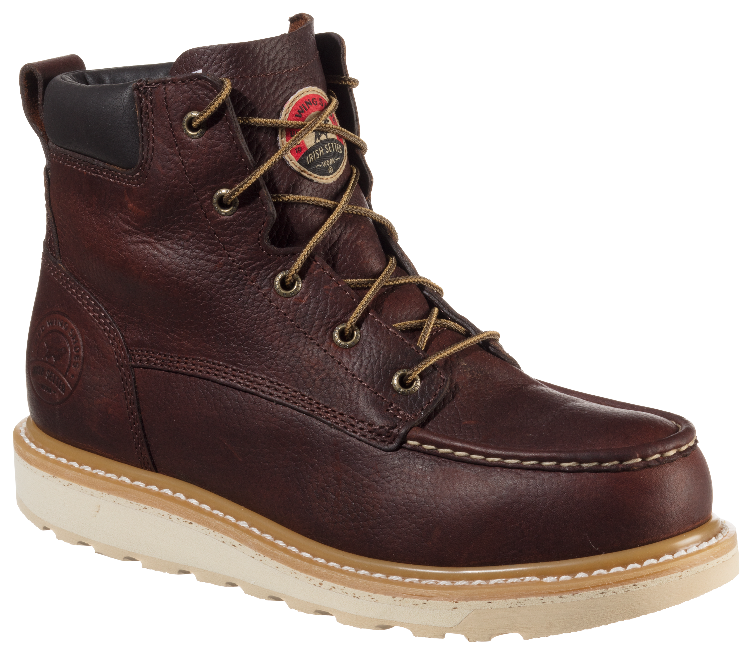 Image of Irish Setter Ashby Aluminum Toe Work Boots for Men - Brown - 12M