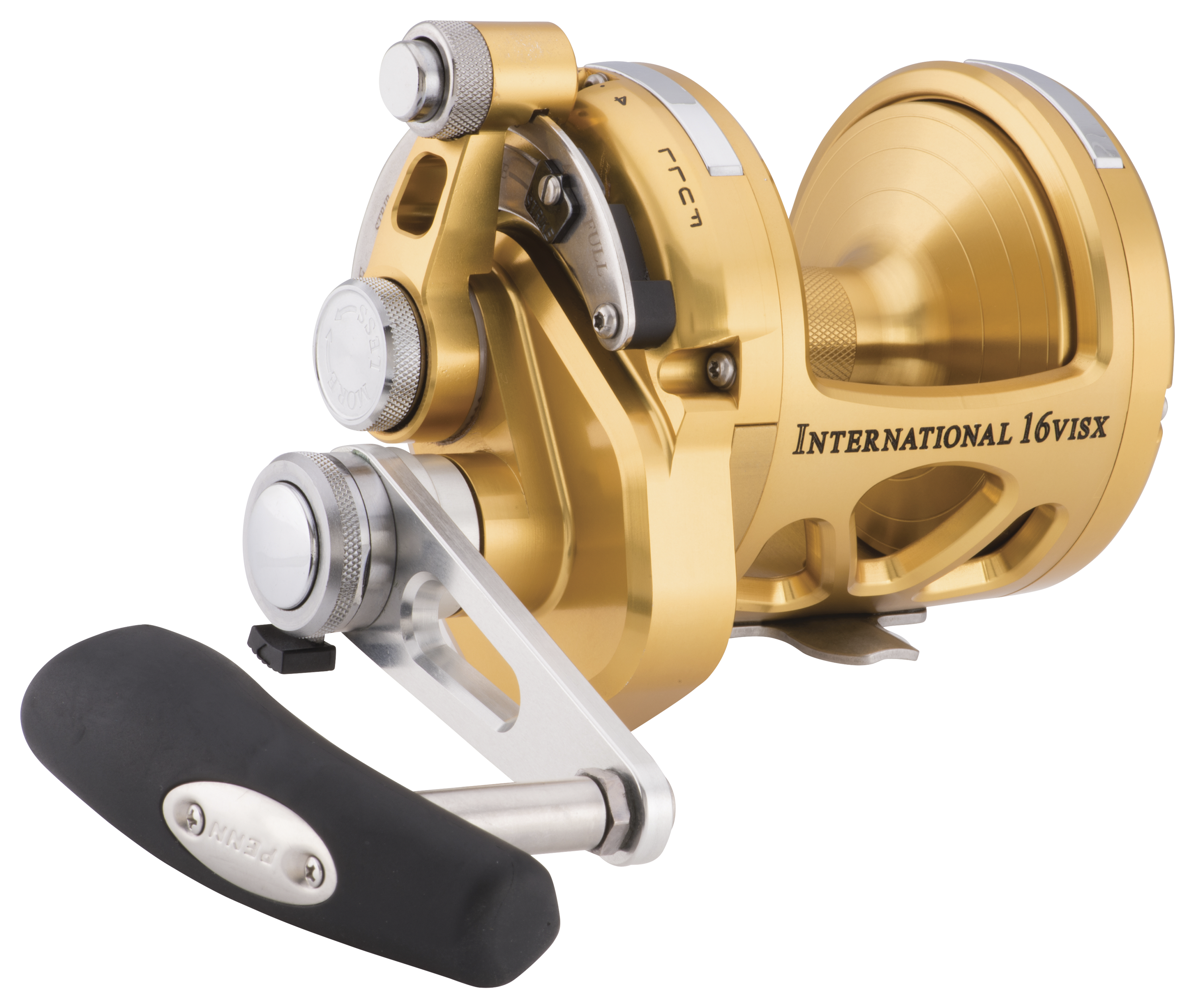 PENN International VISX Gold ?Two-Speed Lever Drag Reel - Model INT16VISX