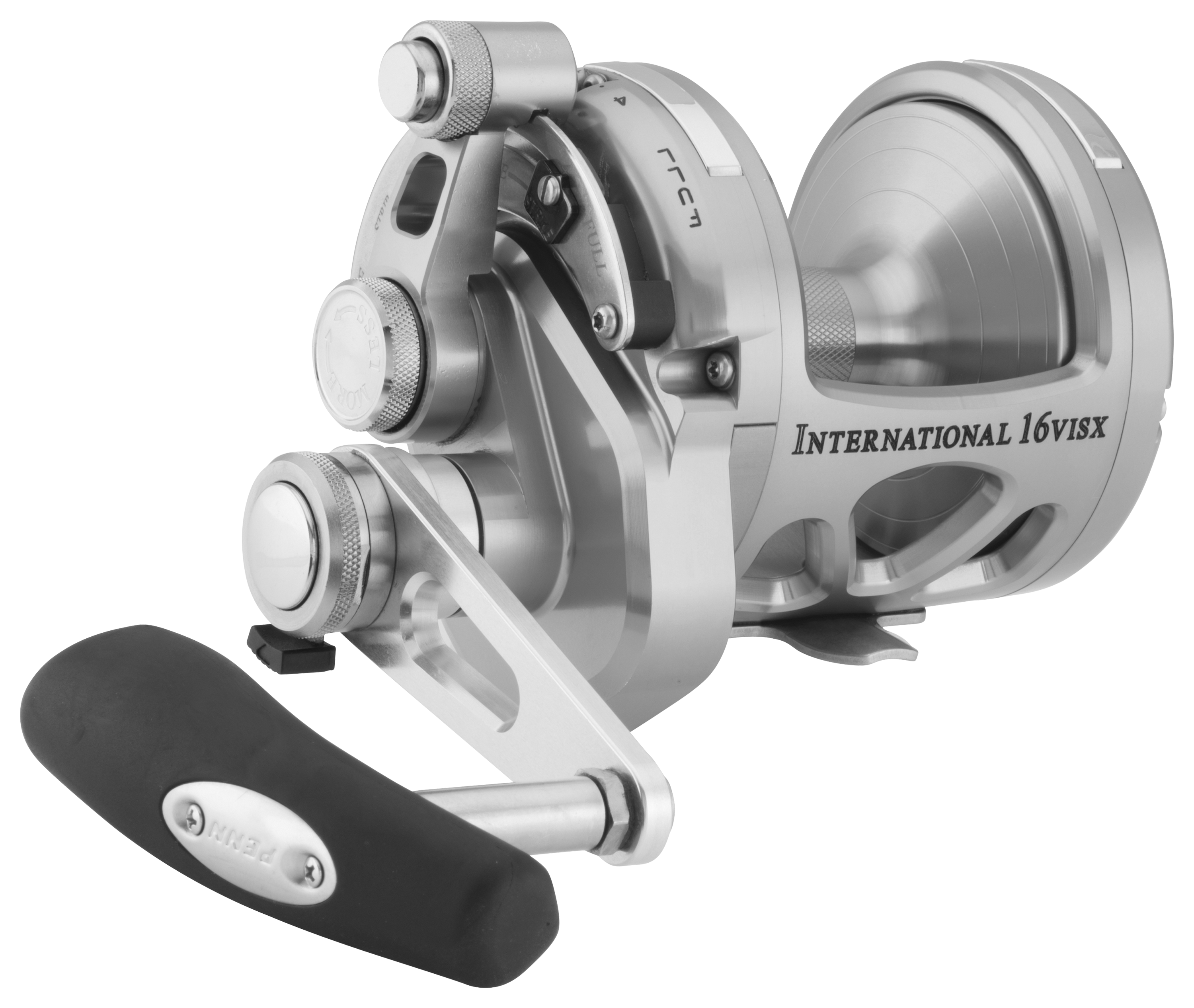 PENN International VISX Silver ?Two-Speed Lever Drag Reel - Model INT16VISX