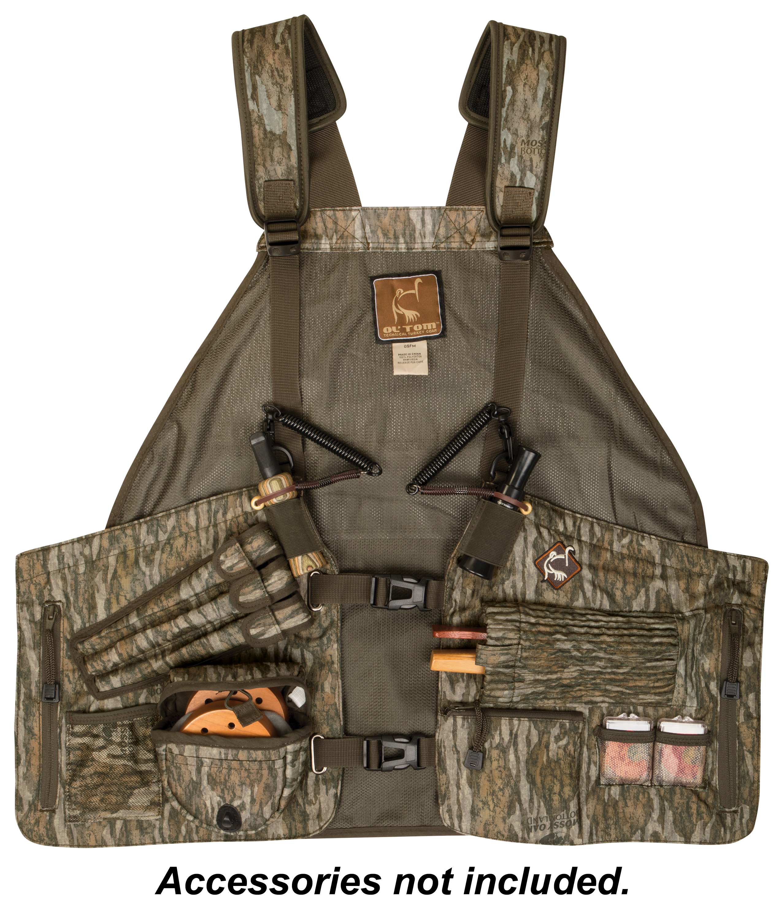Image of Ol' Tom Time & Motion Easy-Rider Turkey Vest for Men - Mossy Oak Bottomland