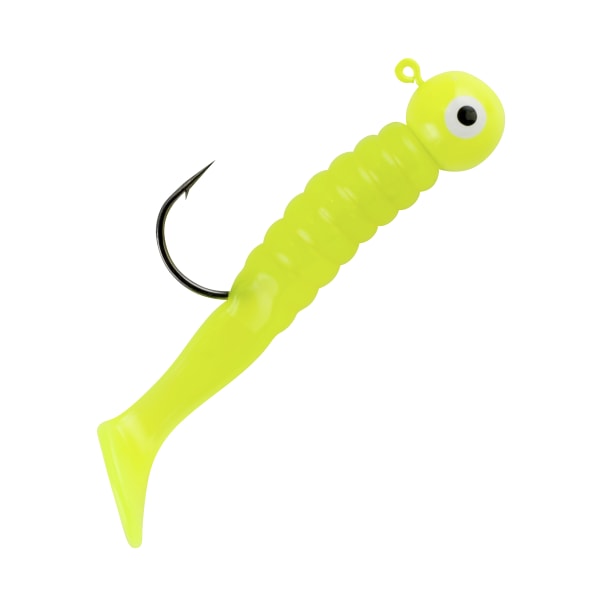 Johnson Swimming Paddletail Jig - 1/8 oz. - Chartreuse