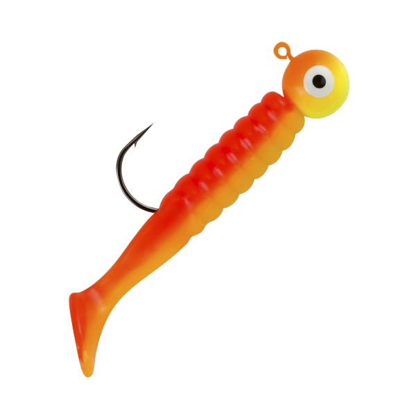Johnson Swimming Paddletail Jig - 1/4 oz. - Chartreuse Orange