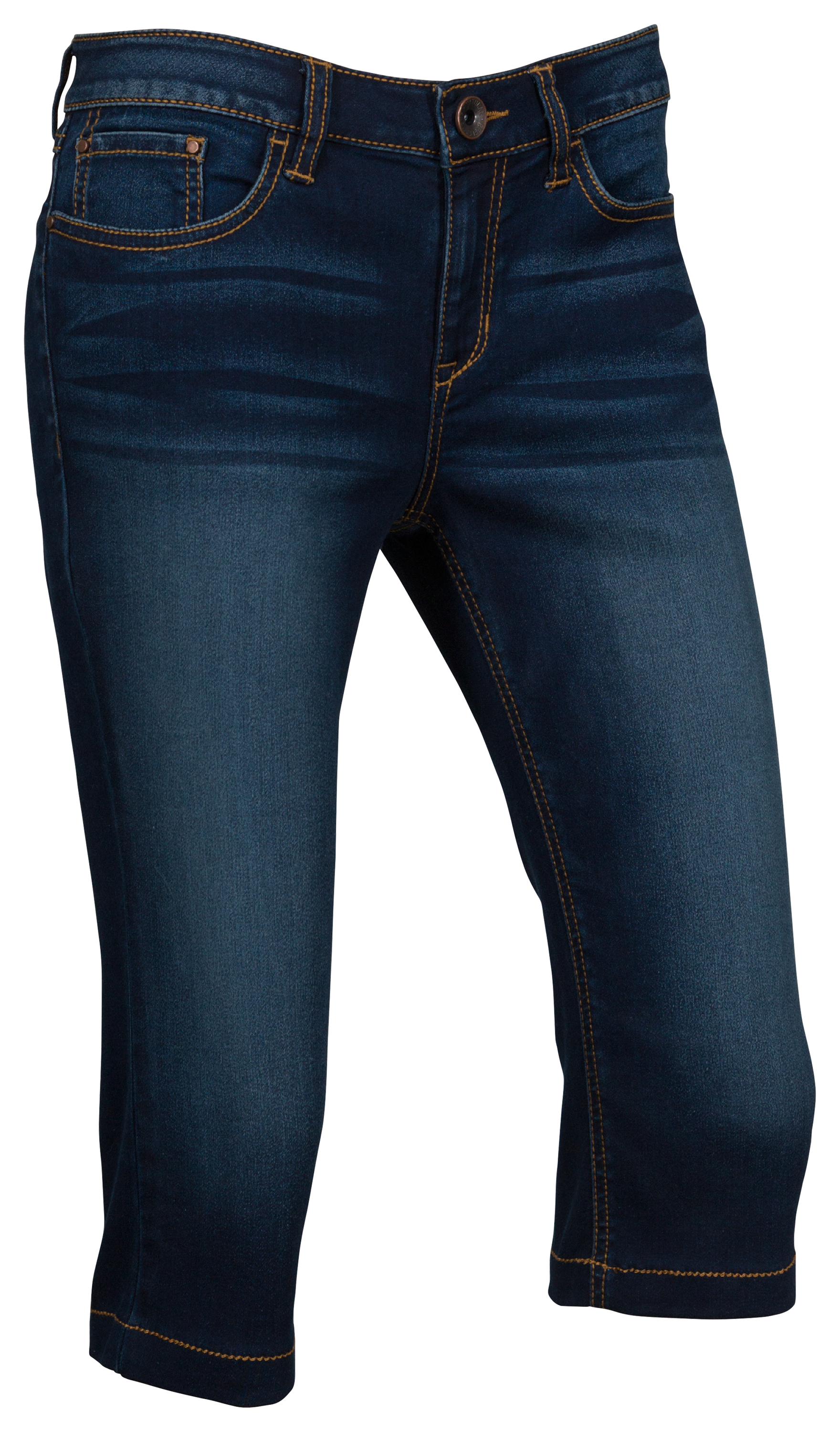 Natural Reflections Stretch Denim Capris for Ladies