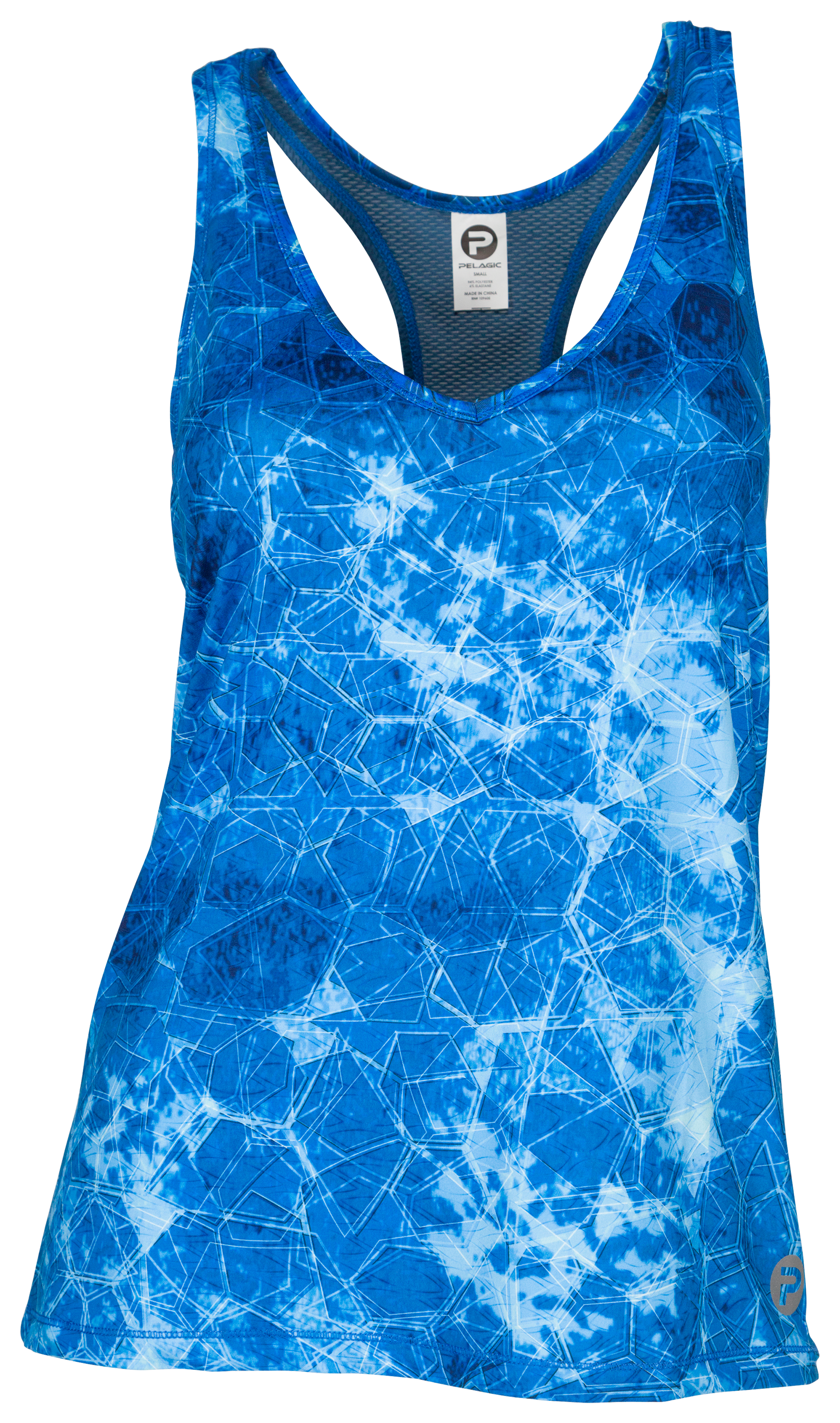 Pelagic Hex Lido Performance Tank Top for Ladies - Hexed Blue - M