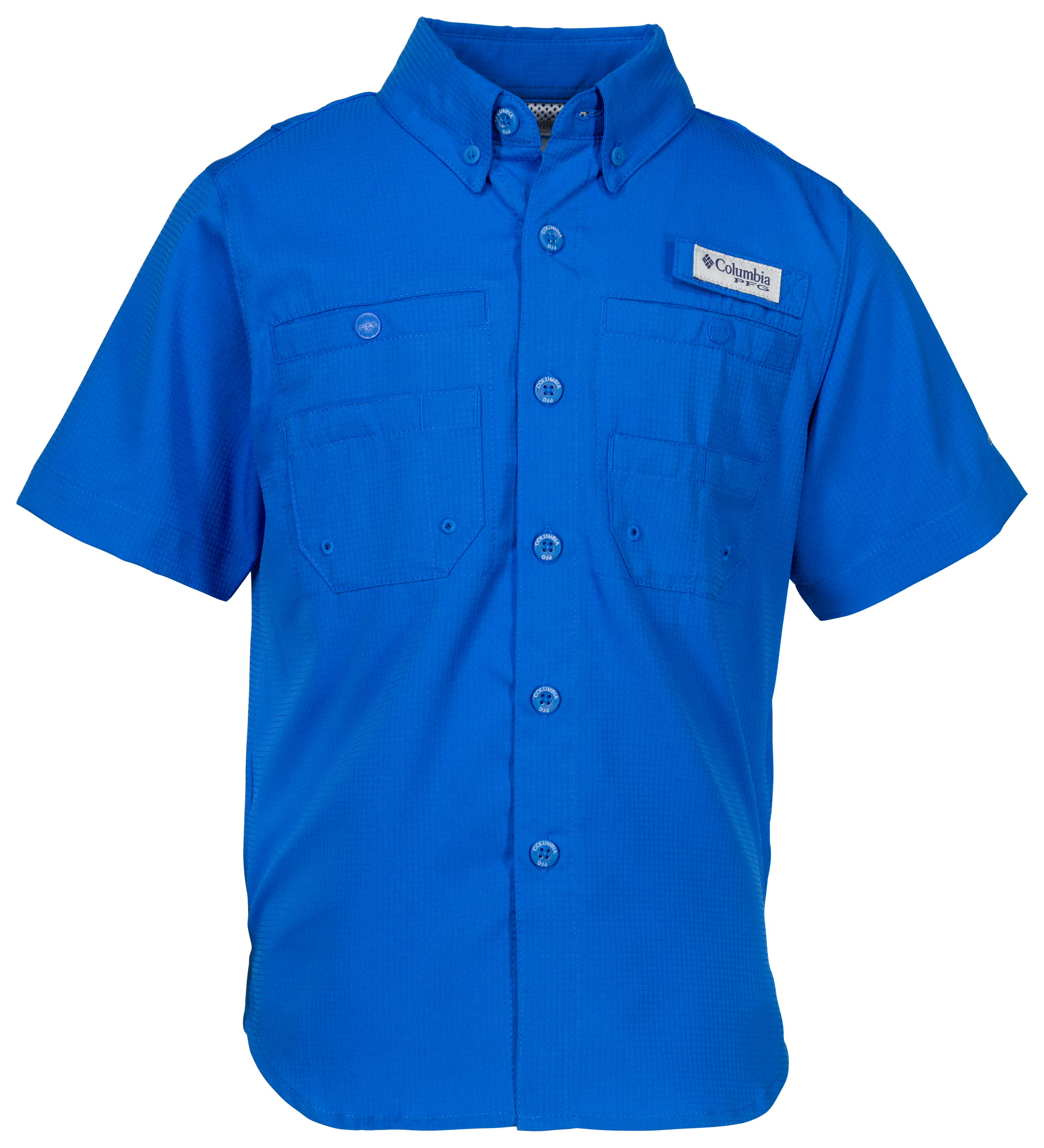 Columbia Men's PFG Super Tamiami Short Sleeve Shirt - XL - Blue