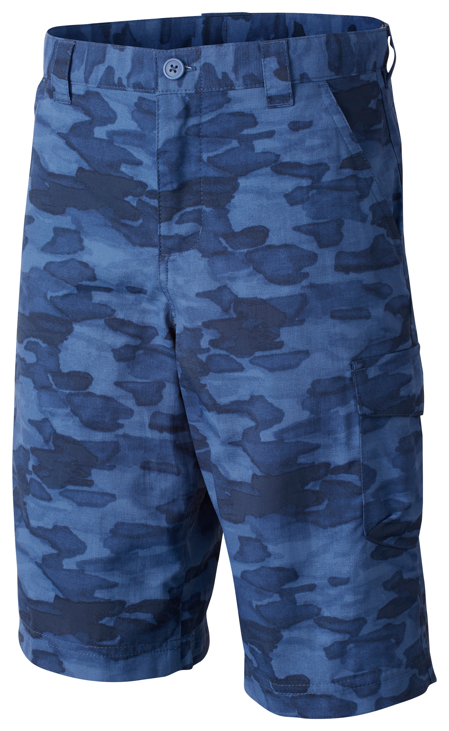 Columbia Silver Ridge Printed Shorts for Boys - Night Tide Camo - XS