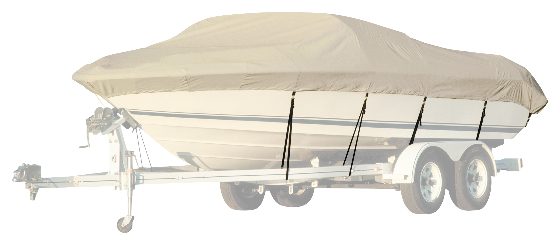 Image of Taylor Made BoatGuard Universal-Fit Trailerable Boat Cover - Grey - Center Console - 19' to 21'