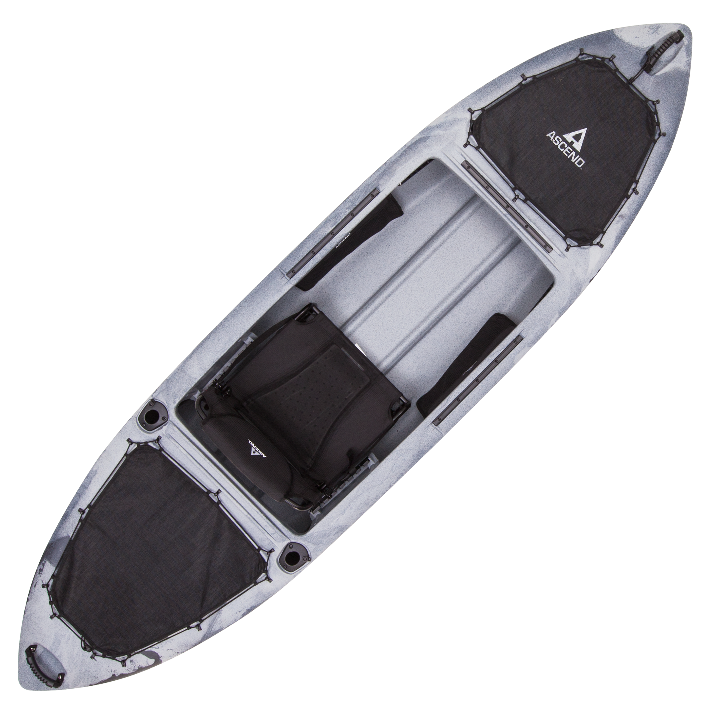 Kayak Mesh Storage Side Pouch Boat Fishing Holder Bag Canoe Mesh Bag  Grey-M2030-10 